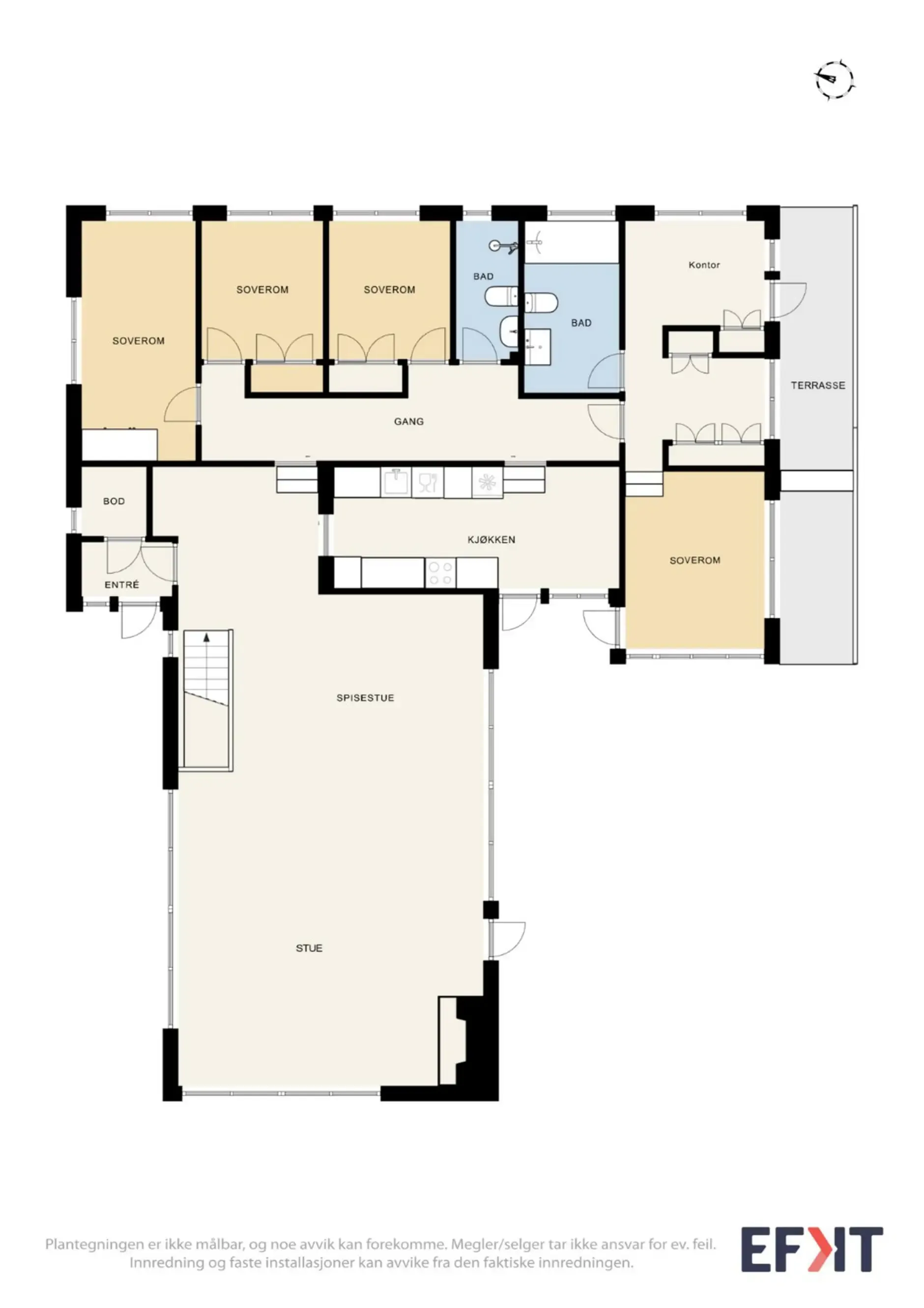 1970s Norwegian Bungalow with Garden and Basement in Lier - View image 13 of 54