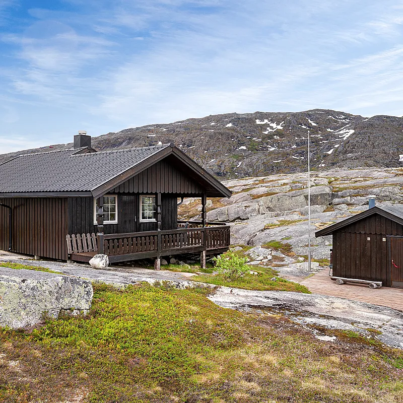 Nordic Cabin with Terrace and Wood Heating in Scenic Narvik