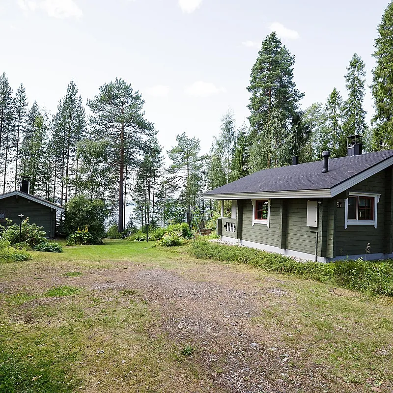 Wood-Heated 2-Bedroom Cabin with Expansive Garden in Sotkamo, Finland