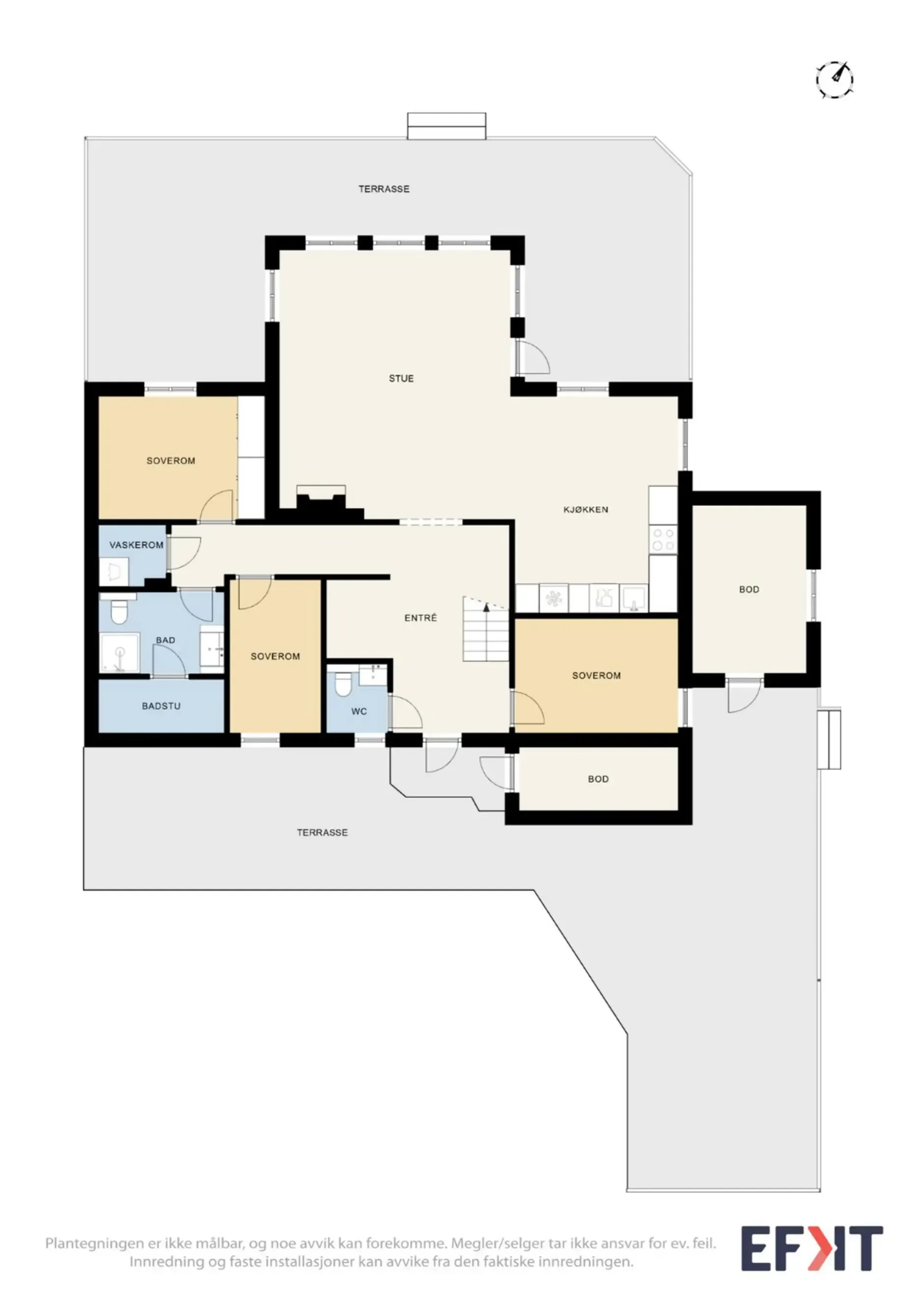 Modern 5-Bedroom Cabin with Sauna and Spacious Terraces in Tuddal, Norway - View image 8 of 35