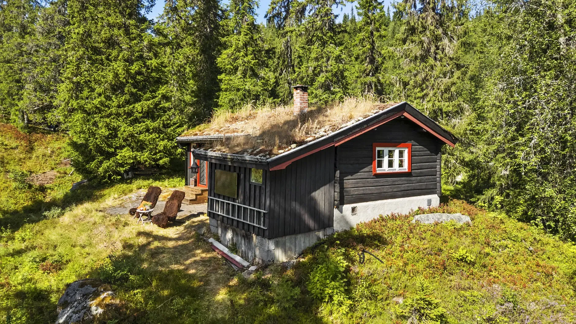 Norwegisches Landhaus aus den 1960er Jahren mit weitläufigem Grundstück in Dalen - Bild 39 von 40 anzeigen