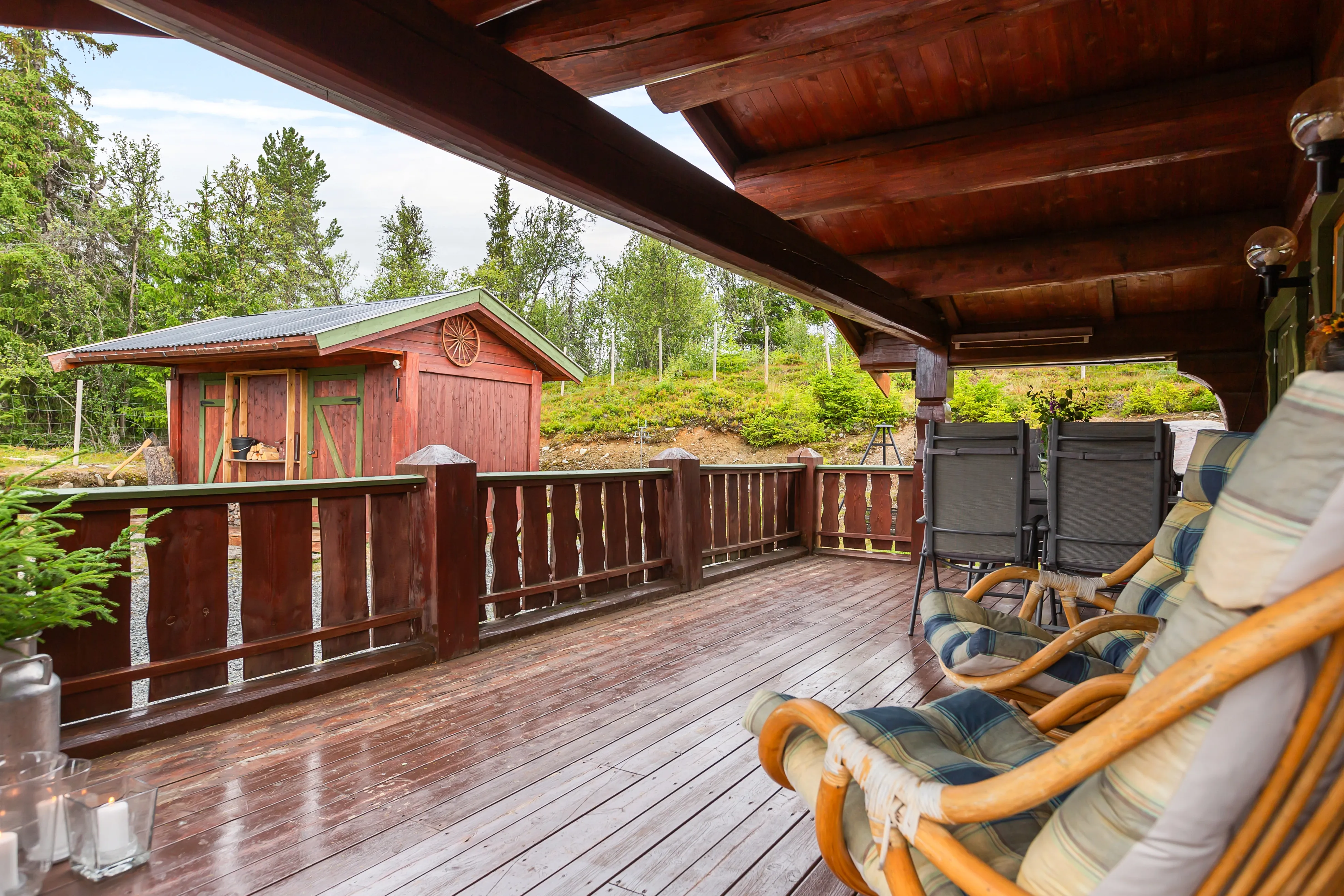 Hyggeligt hus med 2 soveværelser og stor terrasse i det naturskønne Reinli, Norge - Vis billede 25 af 27