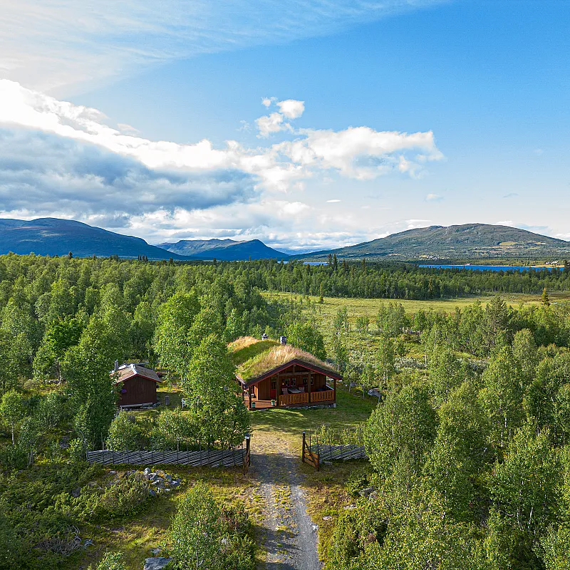 1970s Norwegian Cabin with Terrace Near Storfjorden in Vestre Slidre