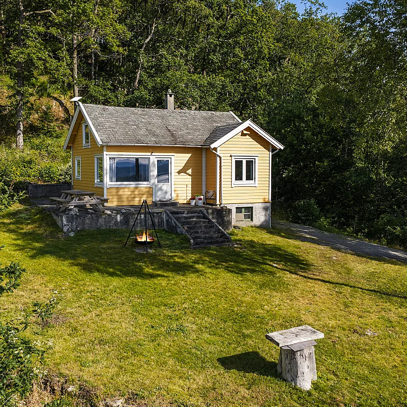 1940s Cabin with Expansive Grounds in Aksdal, Norway