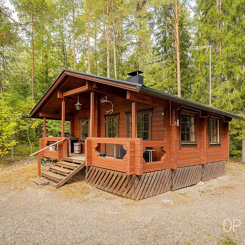 Cosy 2-Bedroom Log Cabin with Expansive Grounds in Kangasniemi, Finland