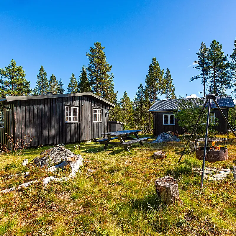 1970s Norwegian Cabin with Annex in Tisleidalen's Scenic Wilderness