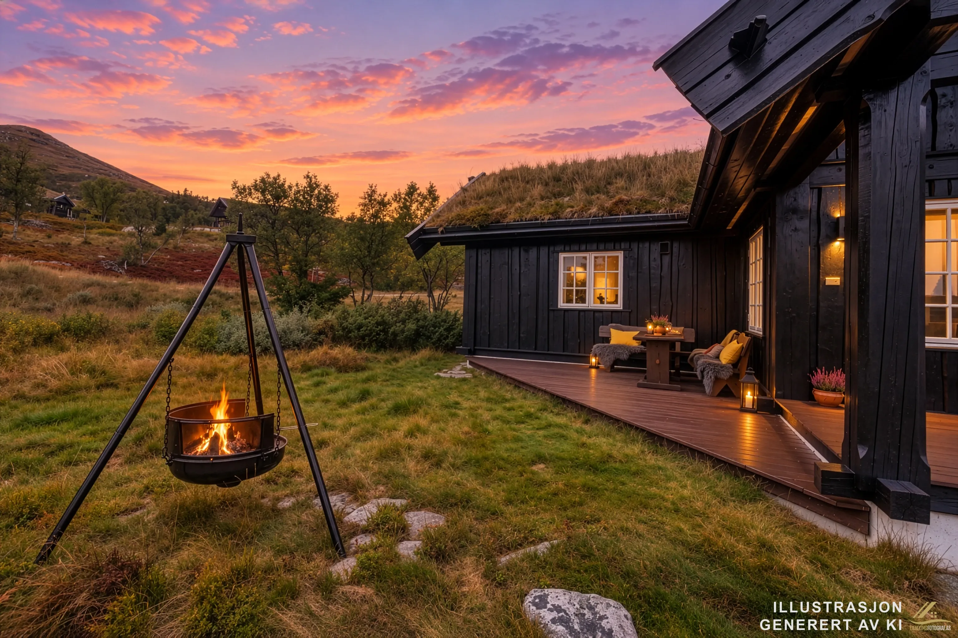 Modern 3-Bedroom Cabin in Viken with Panoramic Views and Sauna - View image 28 of 55