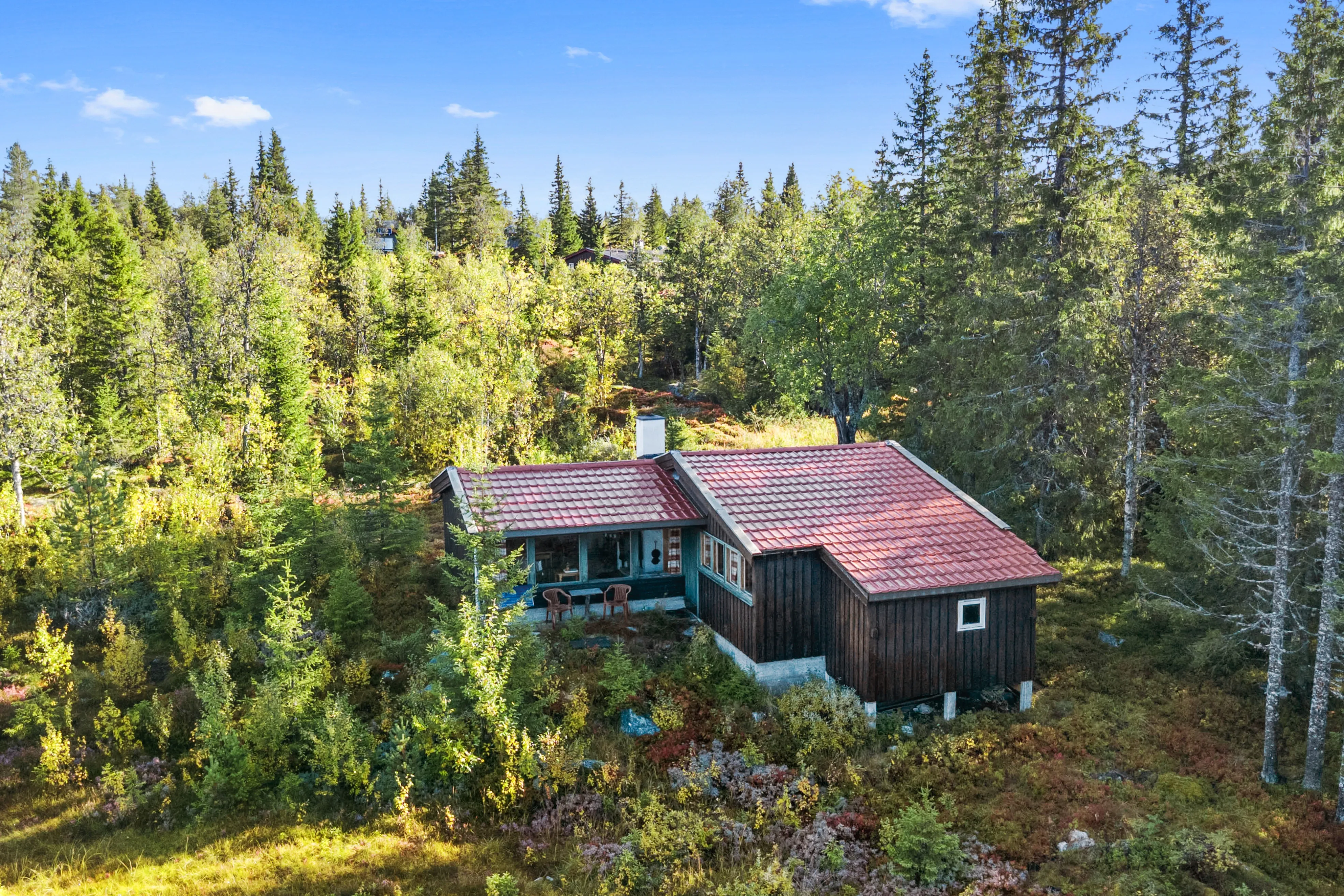 1960s Furnished Cabin with Expansive Lot in Flå, Norway - Image 1