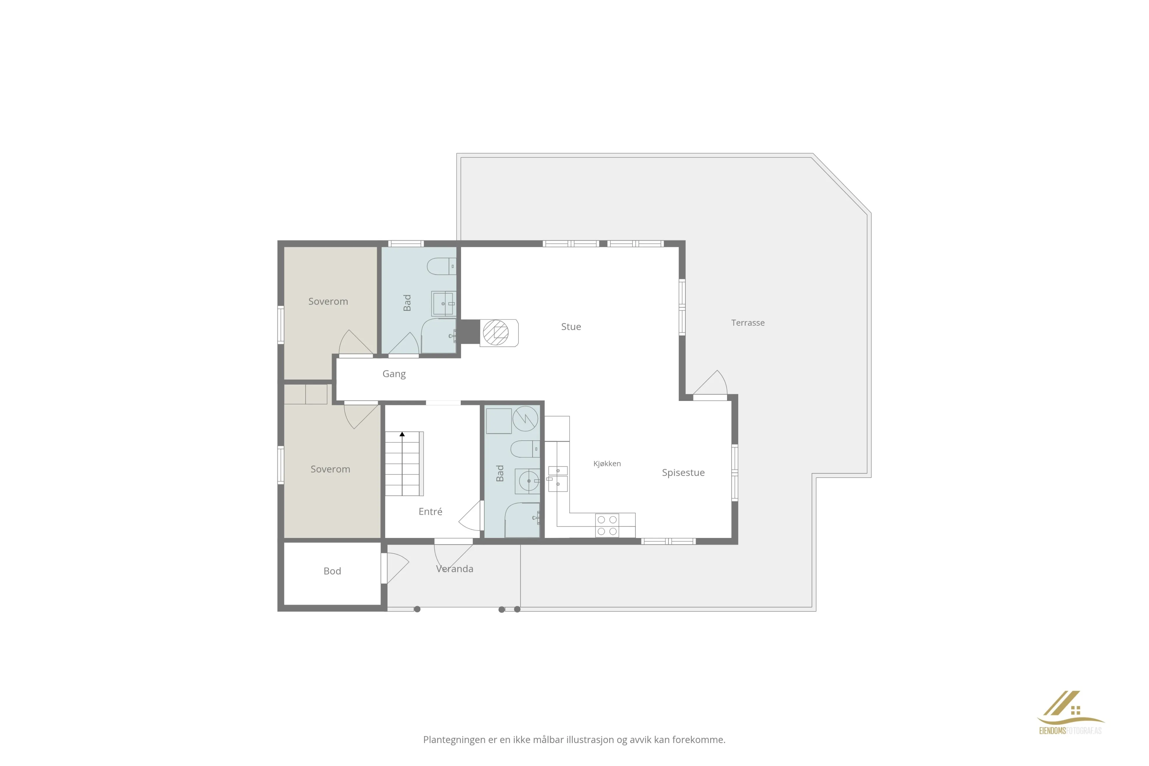 Modern 2-Bedroom Cabin with Terrace in Norway's Scenic Lyserstølen - View image 44 of 46