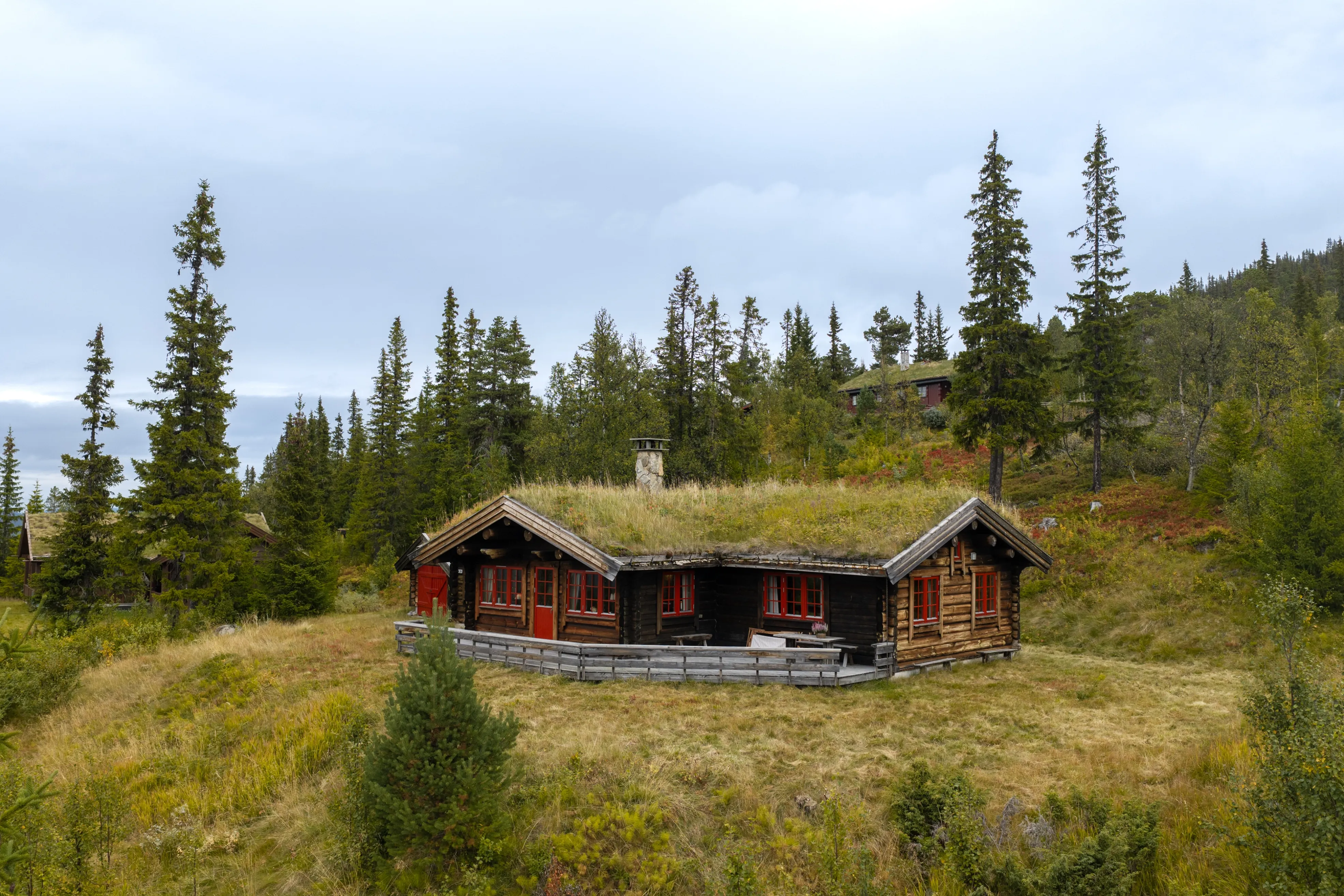 4-Bedroom Log Cabin with Fireplace and Terrace in Scenic Nesbyen, Norway - Image 1