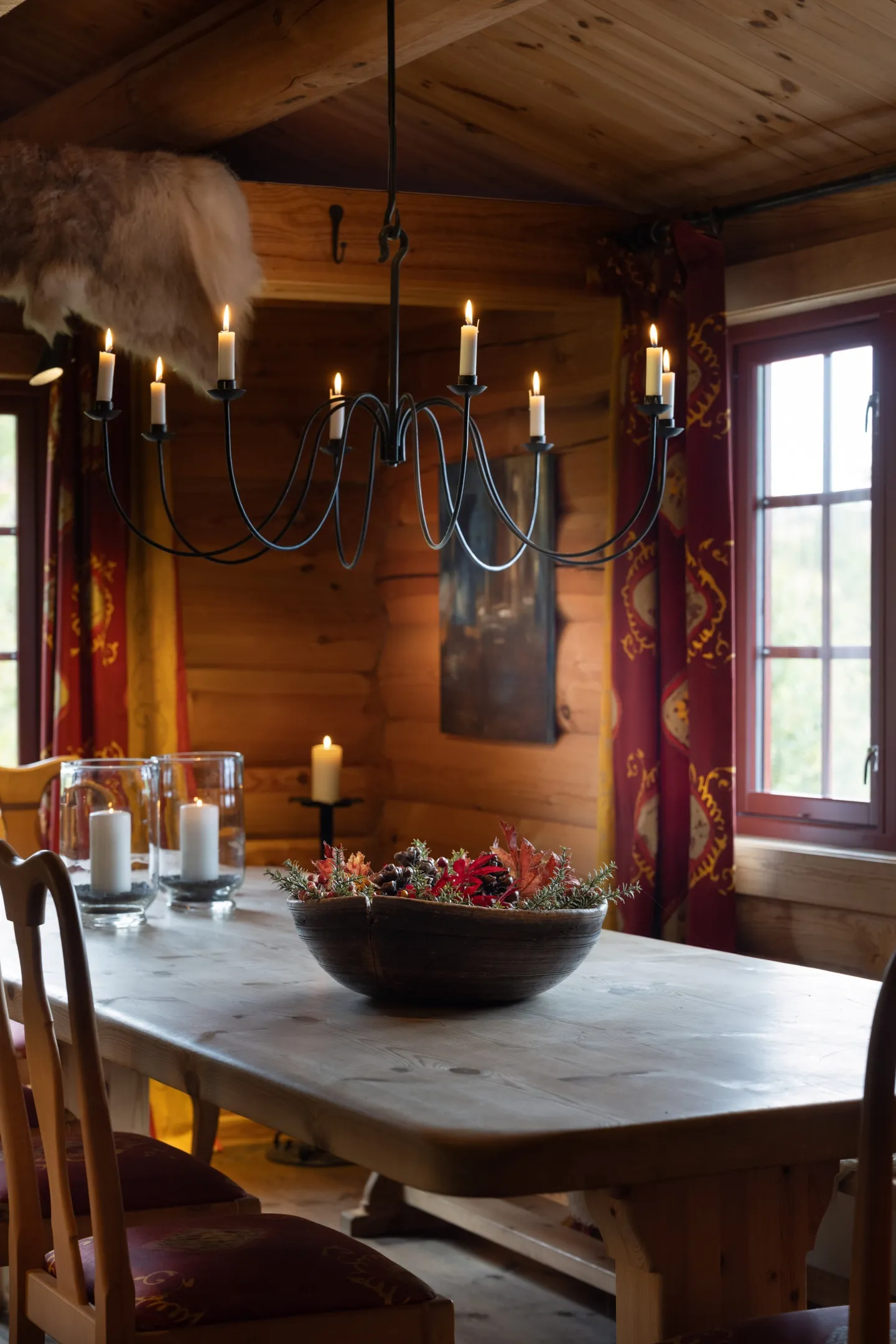 4-Bedroom Log Cabin with Fireplace and Terrace in Scenic Nesbyen, Norway - View image 11 of 46