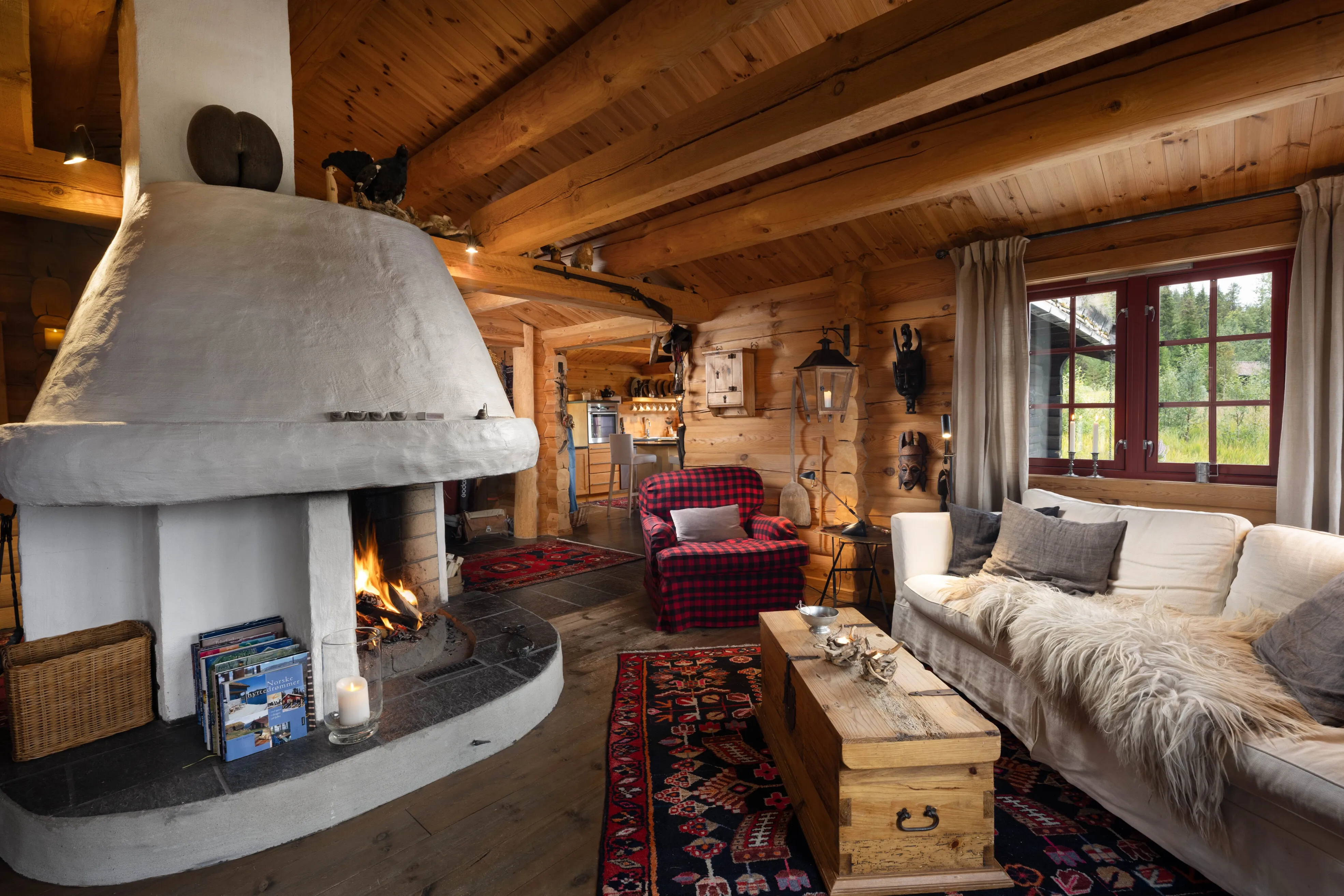 4-Bedroom Log Cabin with Fireplace and Terrace in Scenic Nesbyen, Norway - View image 15 of 46