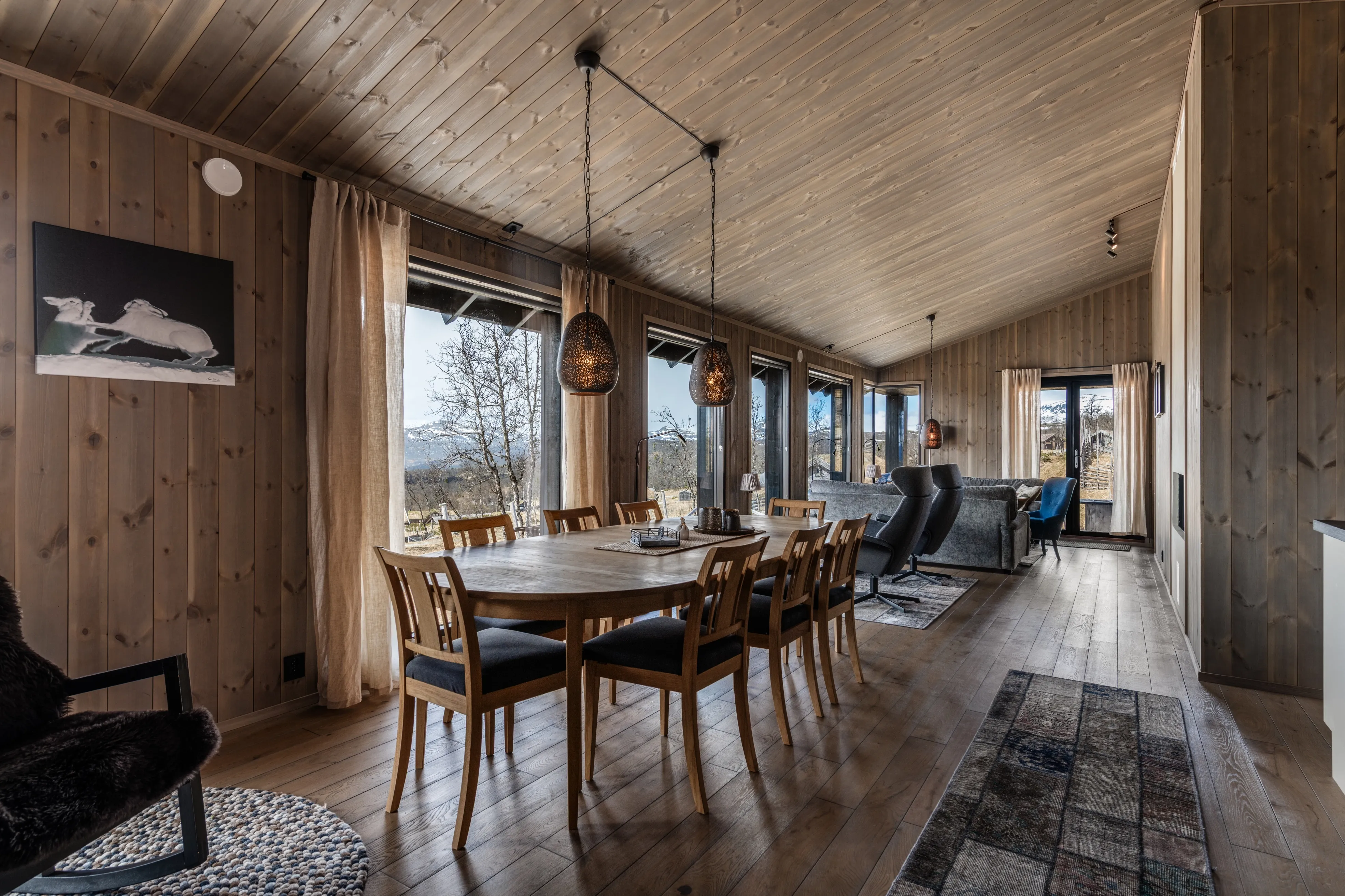 Modernt lanthus med 3 sovrum i Ål, med stor terrass och parkering - Visa bild 6 av 40
