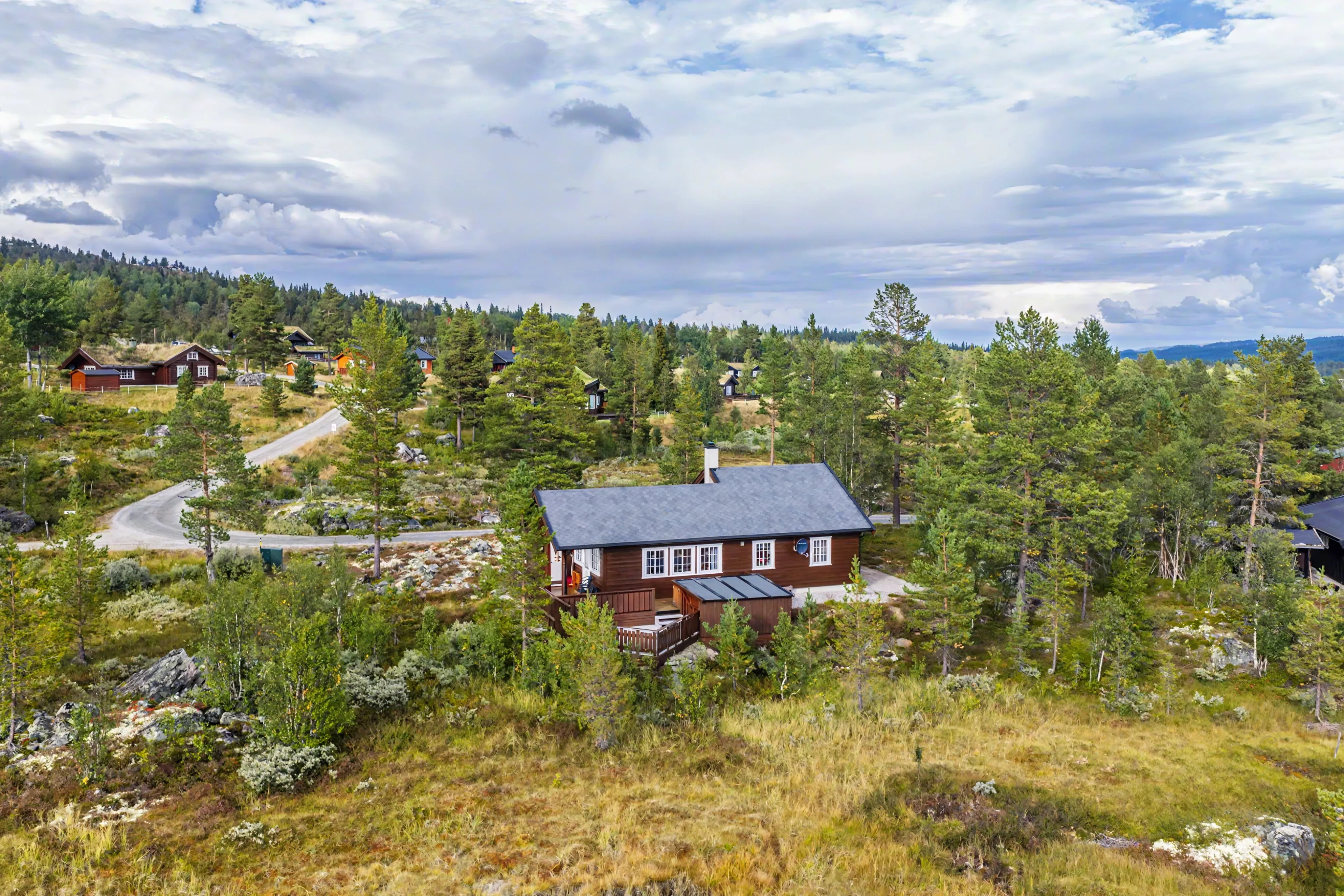 Modern 3-Bedroom Norwegian Cabin with Expansive Terrace in Nesbyen - Image 2