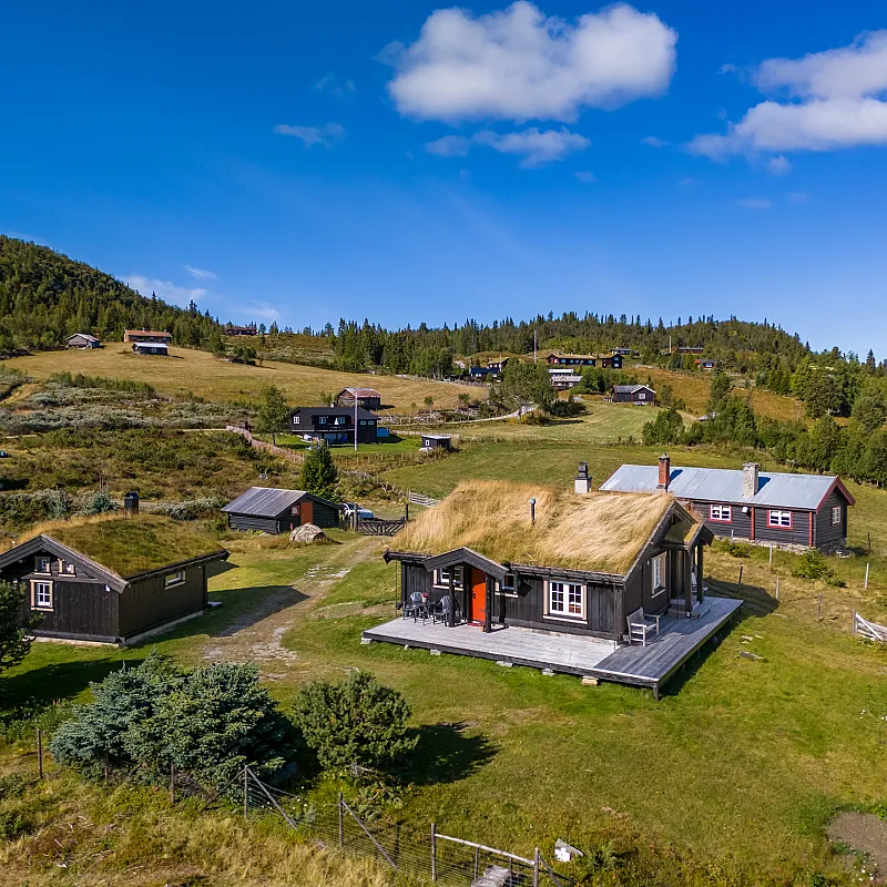 1940s Cabin Retreat with Annex and Garden in Scenic Nesbyen, Norway