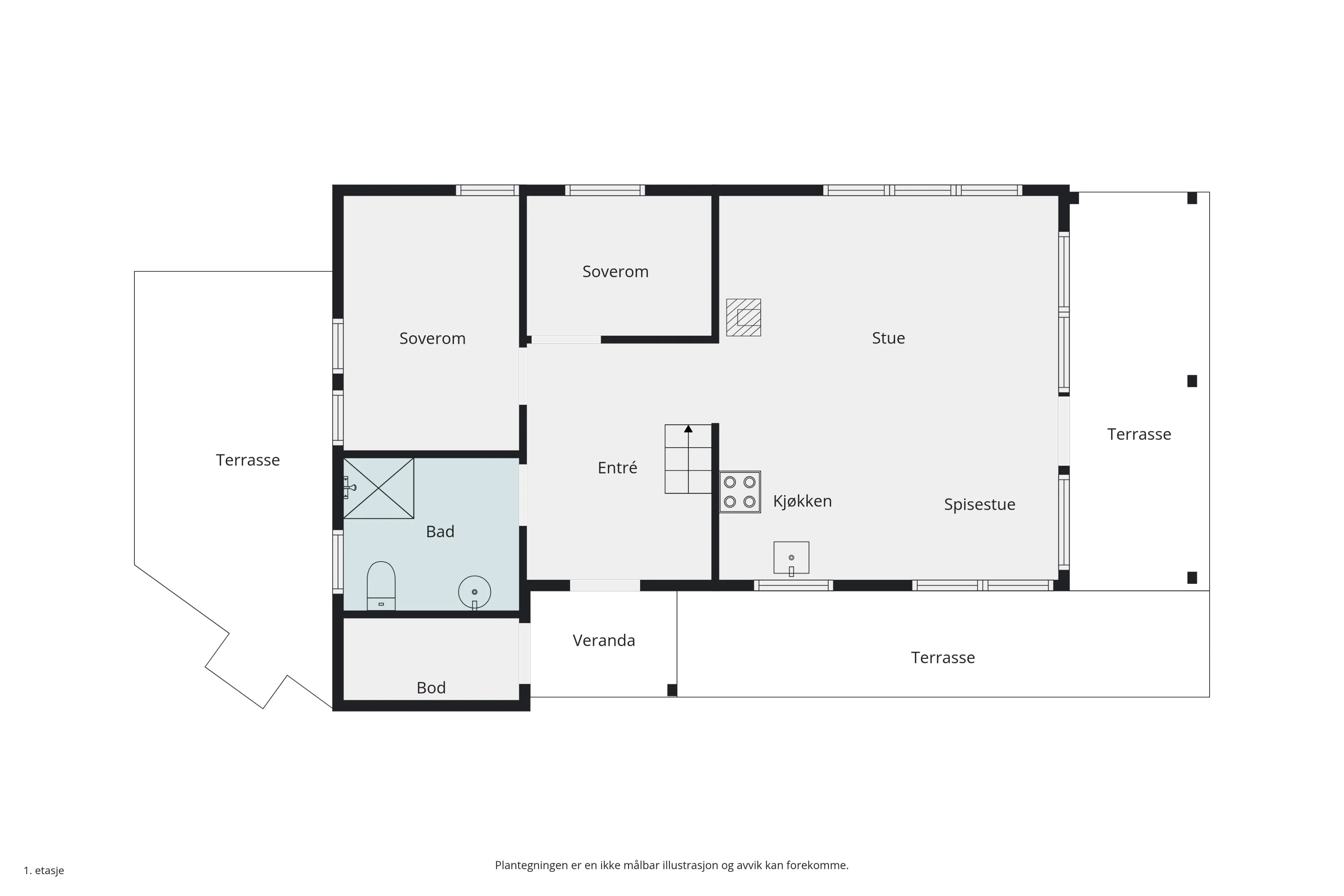 Modern Two-Storey House with Expansive Terrace in Scenic Valdres, Norway - View image 36 of 37