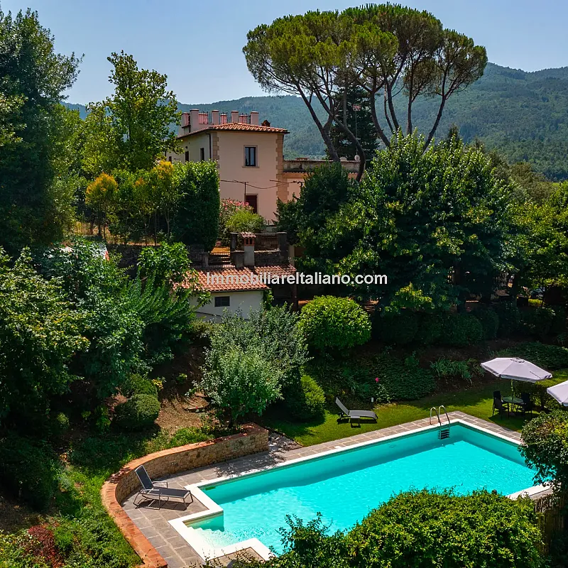 Art Nouveau Villa in Tuscany: 7 Bedrooms, Pool, Guest Apartment