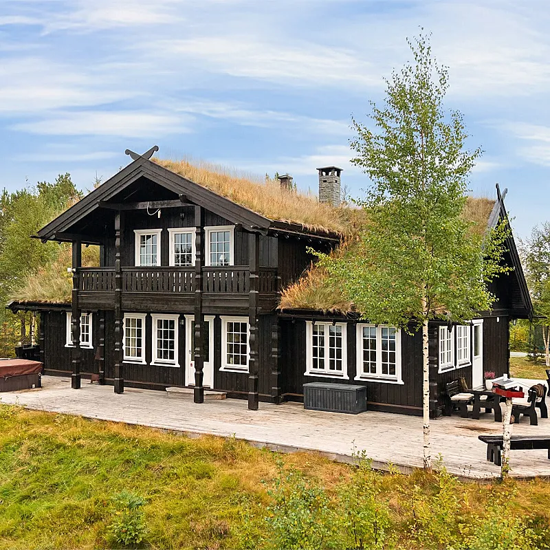 Modern 6-Bedroom Country House with Expansive Terrace in Krøderen, Norway
