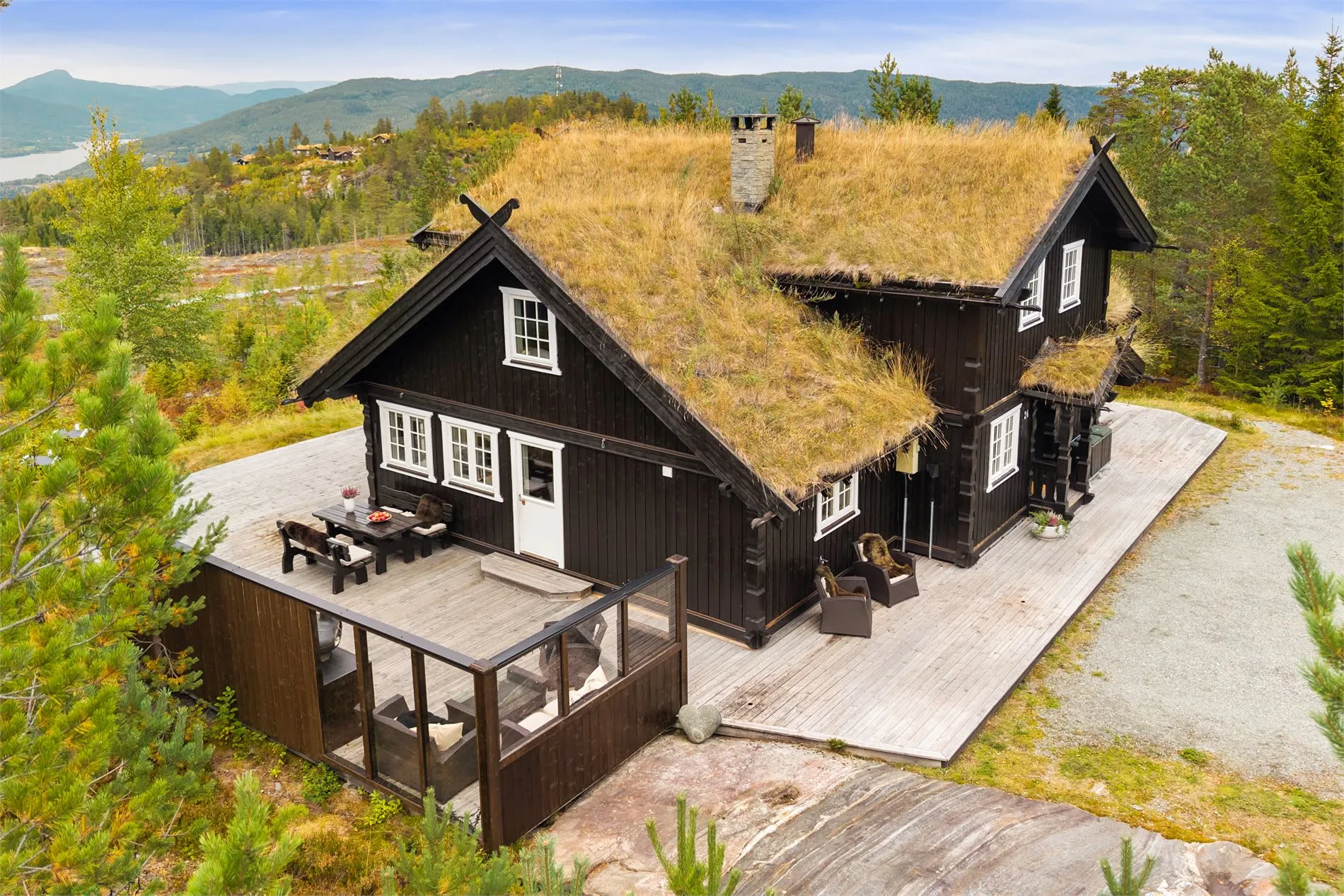 Moderne landsted med 6 soveværelser og stor terrasse i Krøderen, Norge - Vis billede 6 af 41