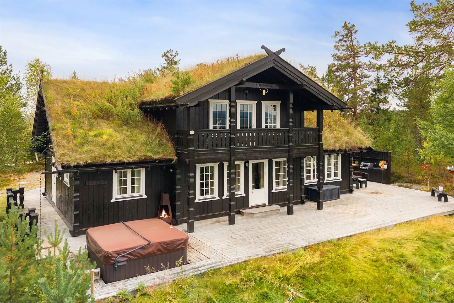 Moderne landsted med 6 soveværelser og stor terrasse i Krøderen, Norge - Vis billede 7 af 41