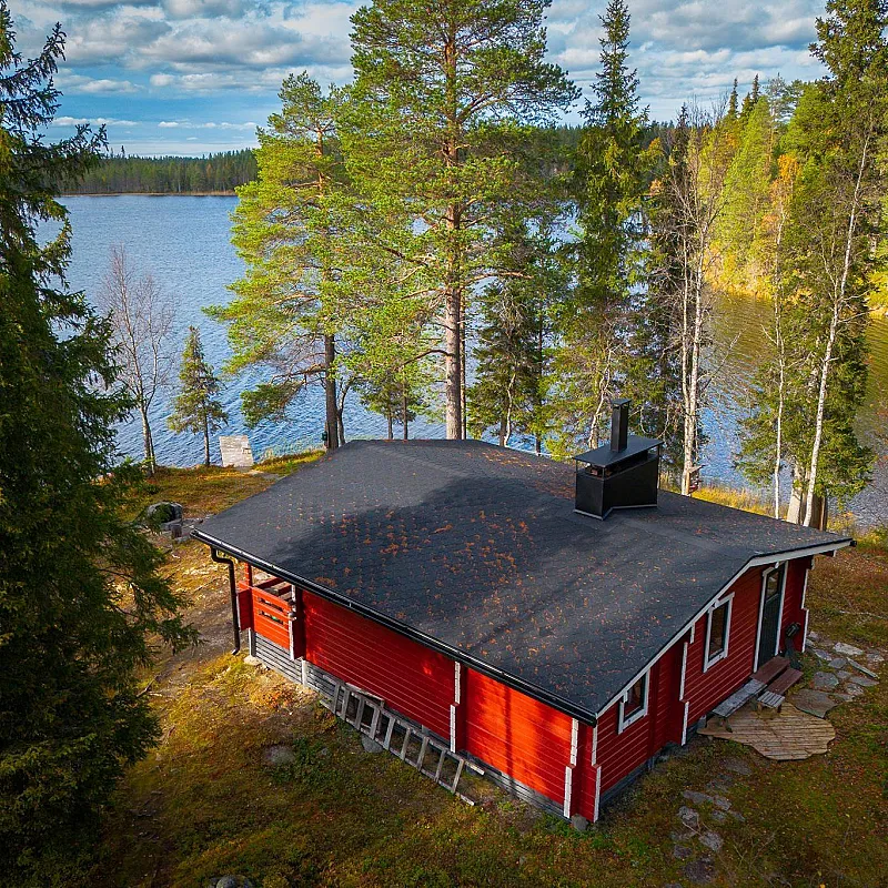 Rustic 1970s Cabin in Rukatunturi: A Furnished Retreat with Expansive Grounds