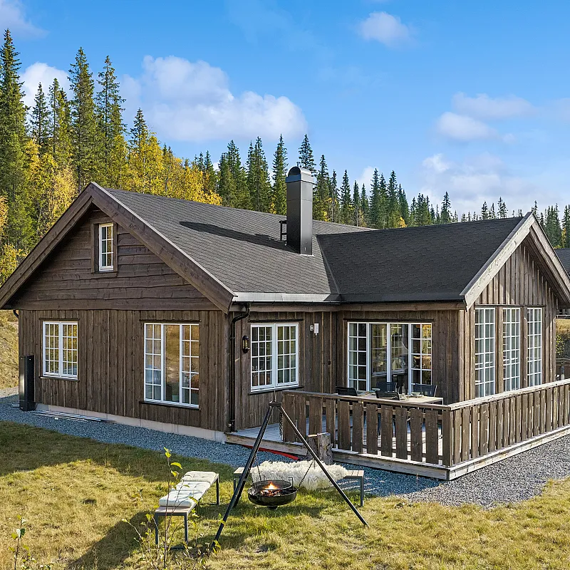 Contemporary 2-Bedroom Cabin with Terrace in Scenic Beito, Norway