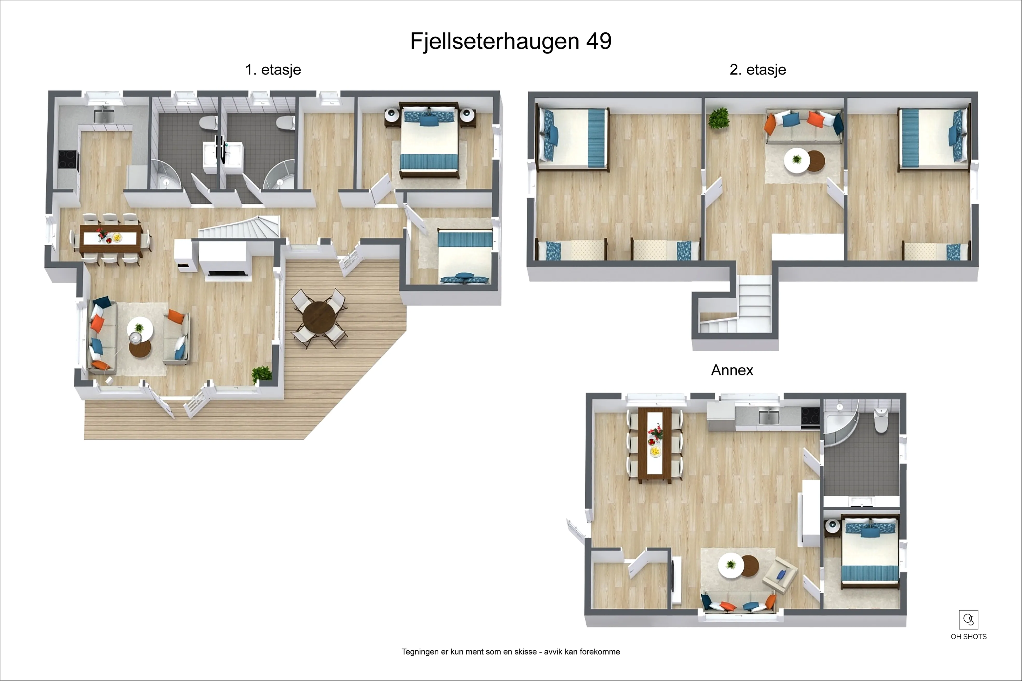 Contemporary Log Cabin with Guest House in Scenic Høgevarde Norway - View image 6 of 51