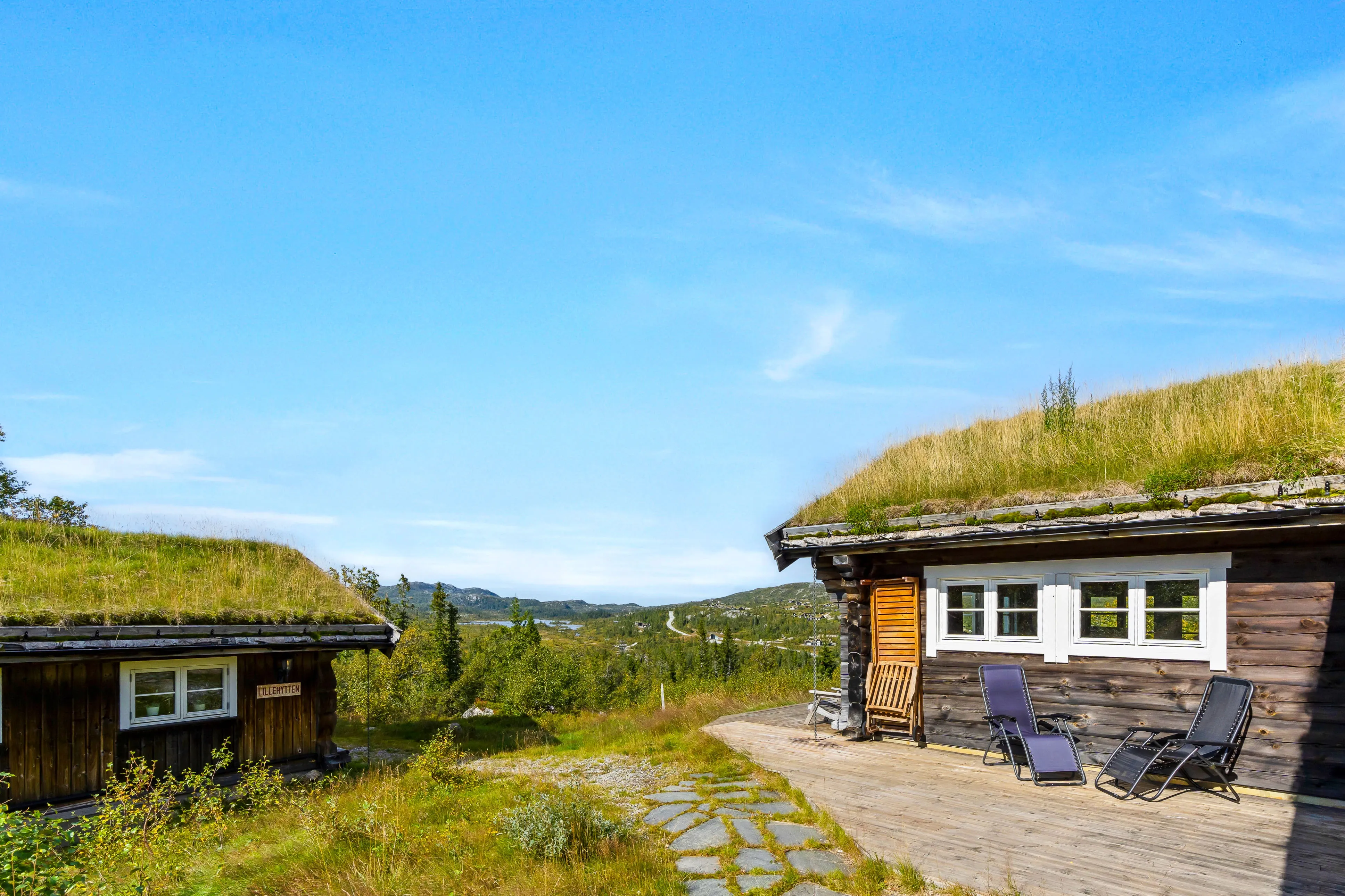 Contemporary Log Cabin with Guest House in Scenic Høgevarde Norway - View image 10 of 51