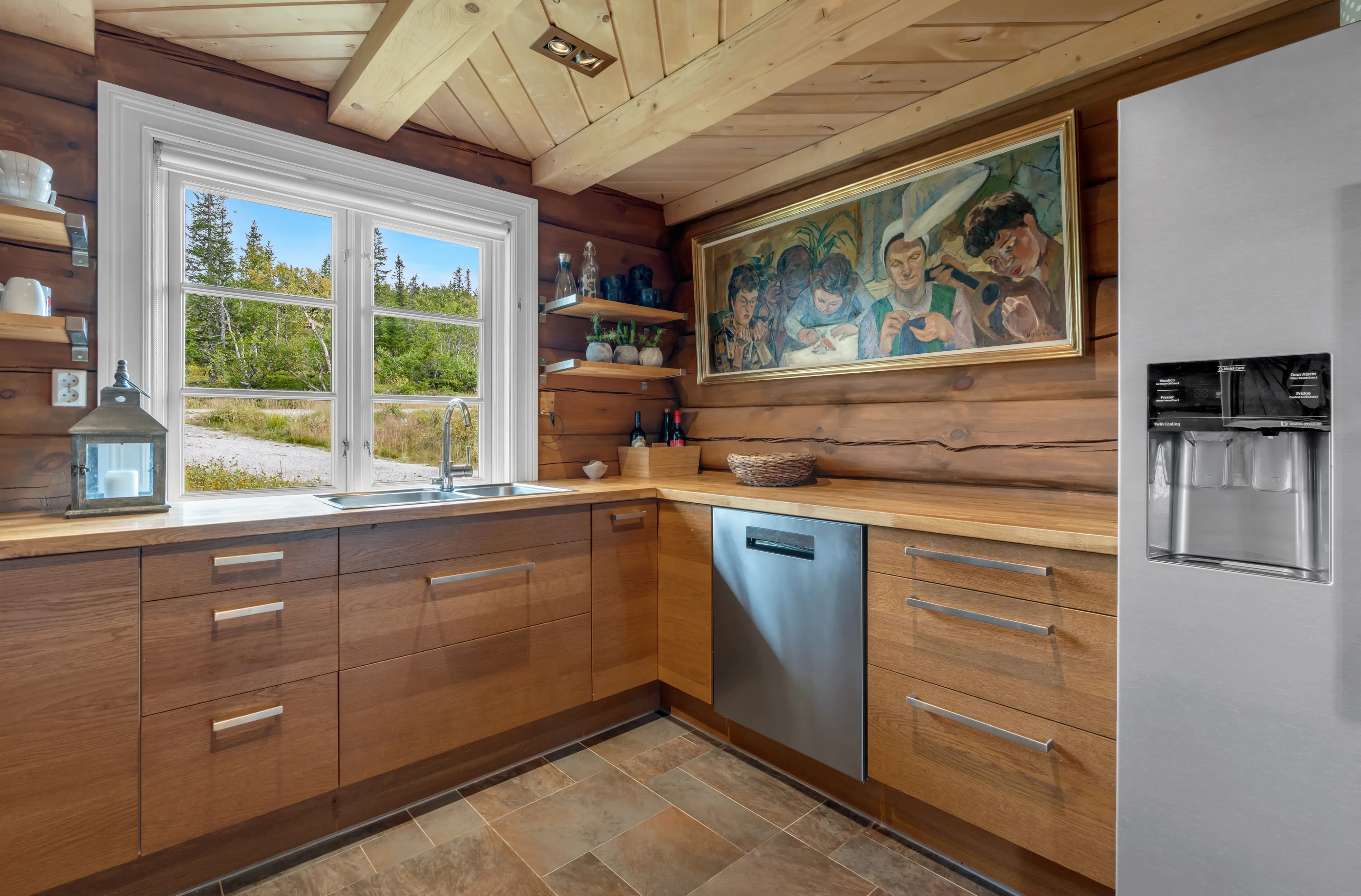 Contemporary Log Cabin with Guest House in Scenic Høgevarde Norway - View image 18 of 51