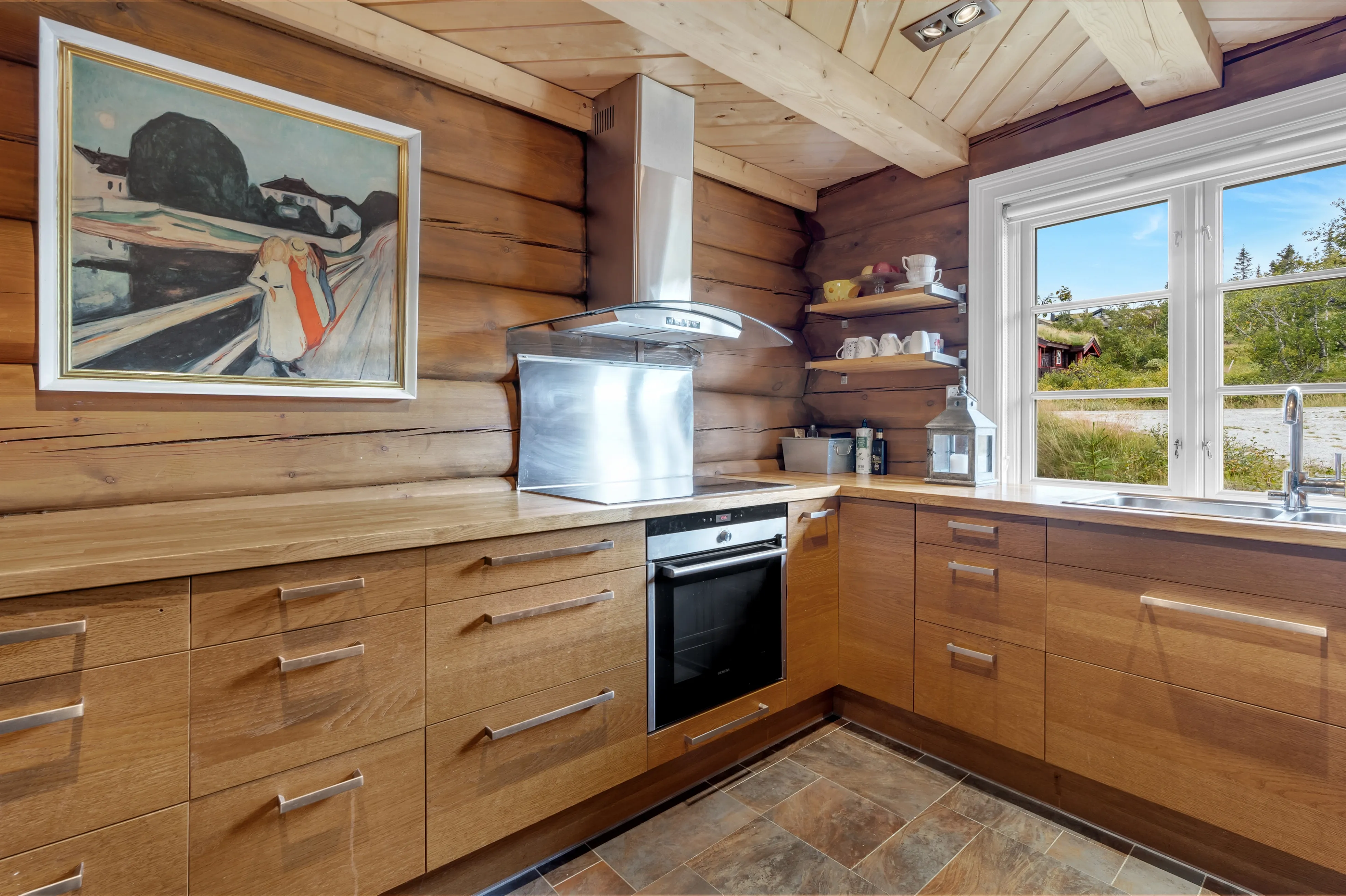 Contemporary Log Cabin with Guest House in Scenic Høgevarde Norway - View image 19 of 51