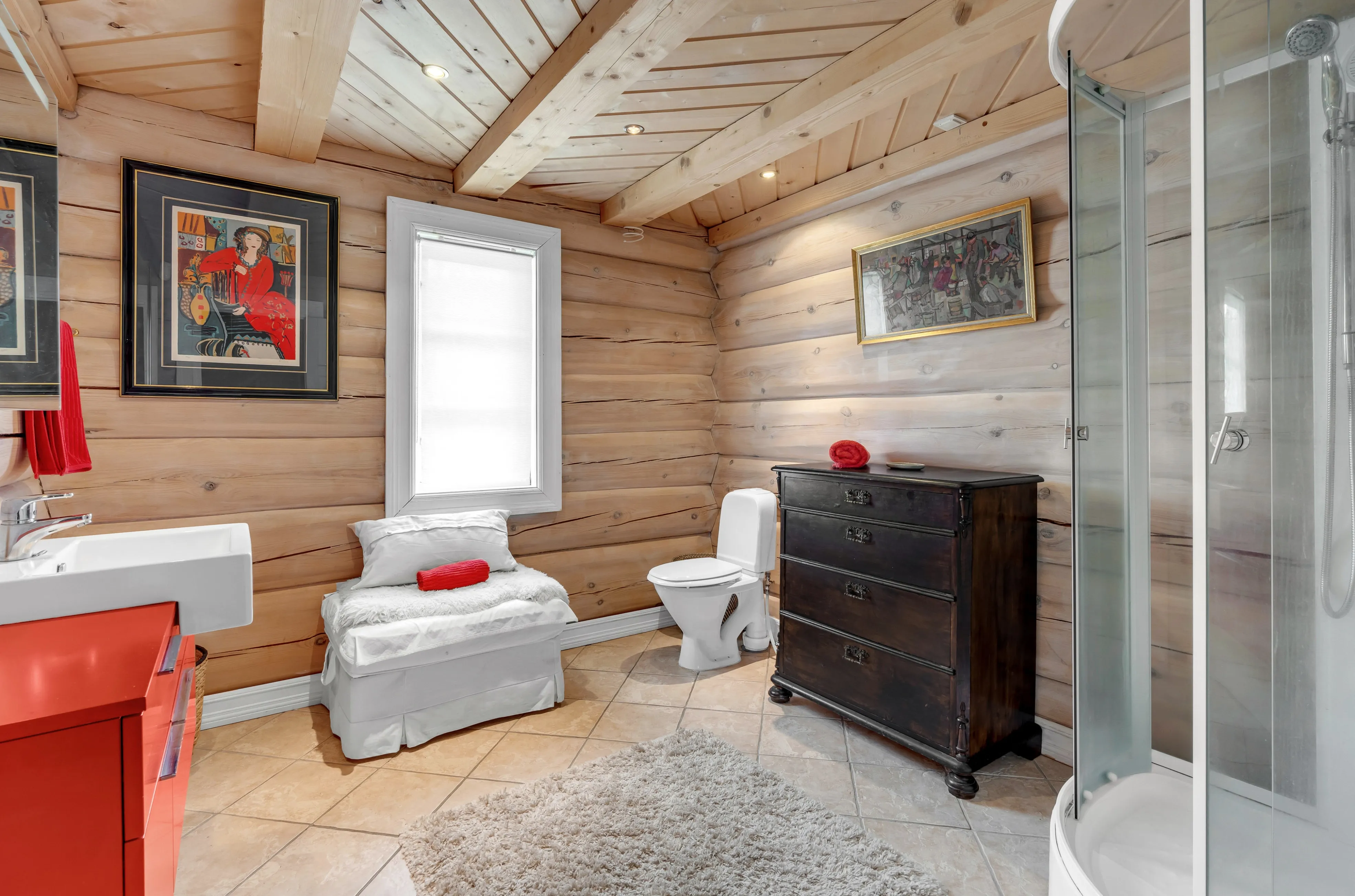Contemporary Log Cabin with Guest House in Scenic Høgevarde Norway - View image 22 of 51