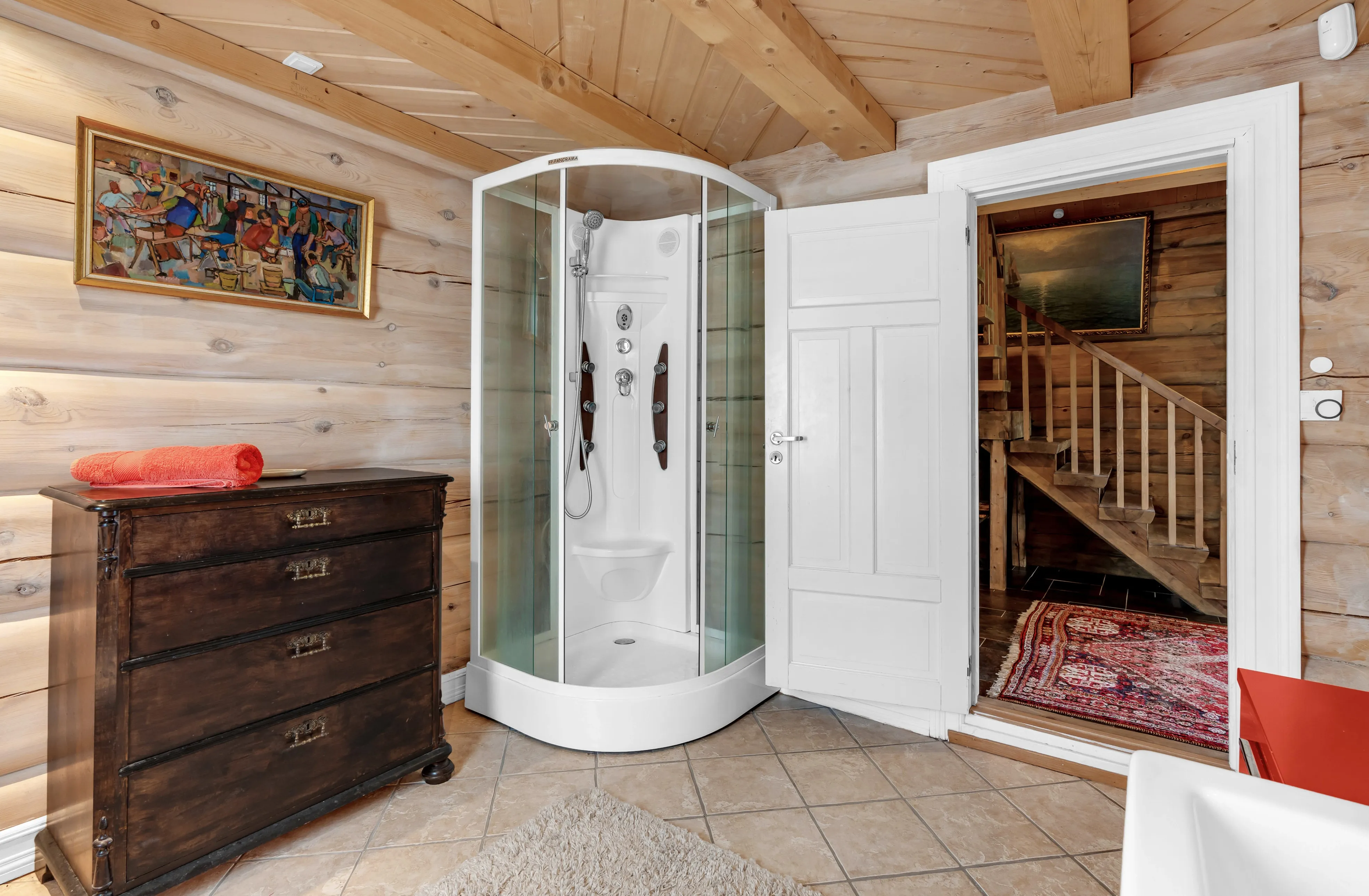 Contemporary Log Cabin with Guest House in Scenic Høgevarde Norway - View image 23 of 51