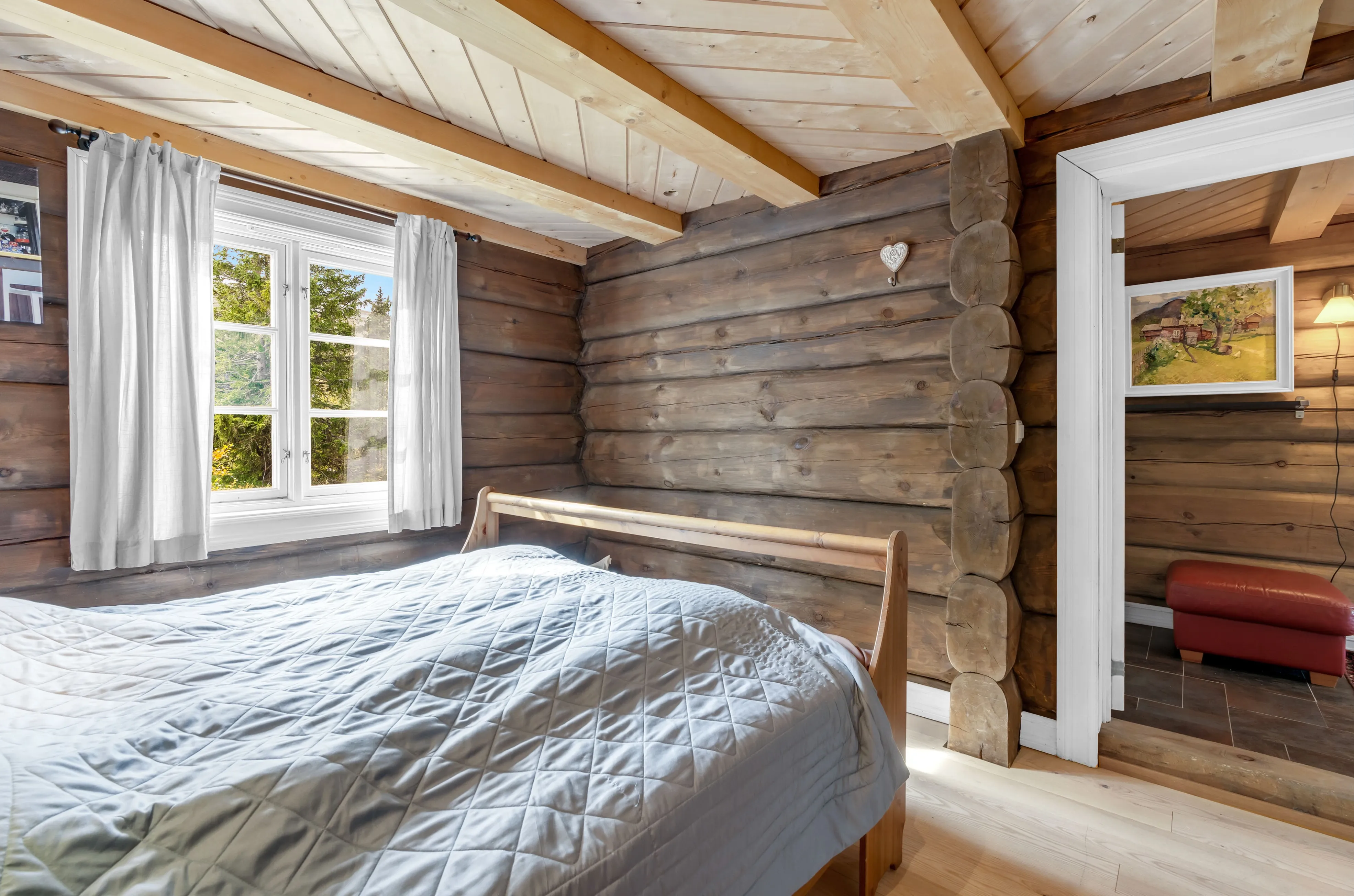 Contemporary Log Cabin with Guest House in Scenic Høgevarde Norway - View image 25 of 51