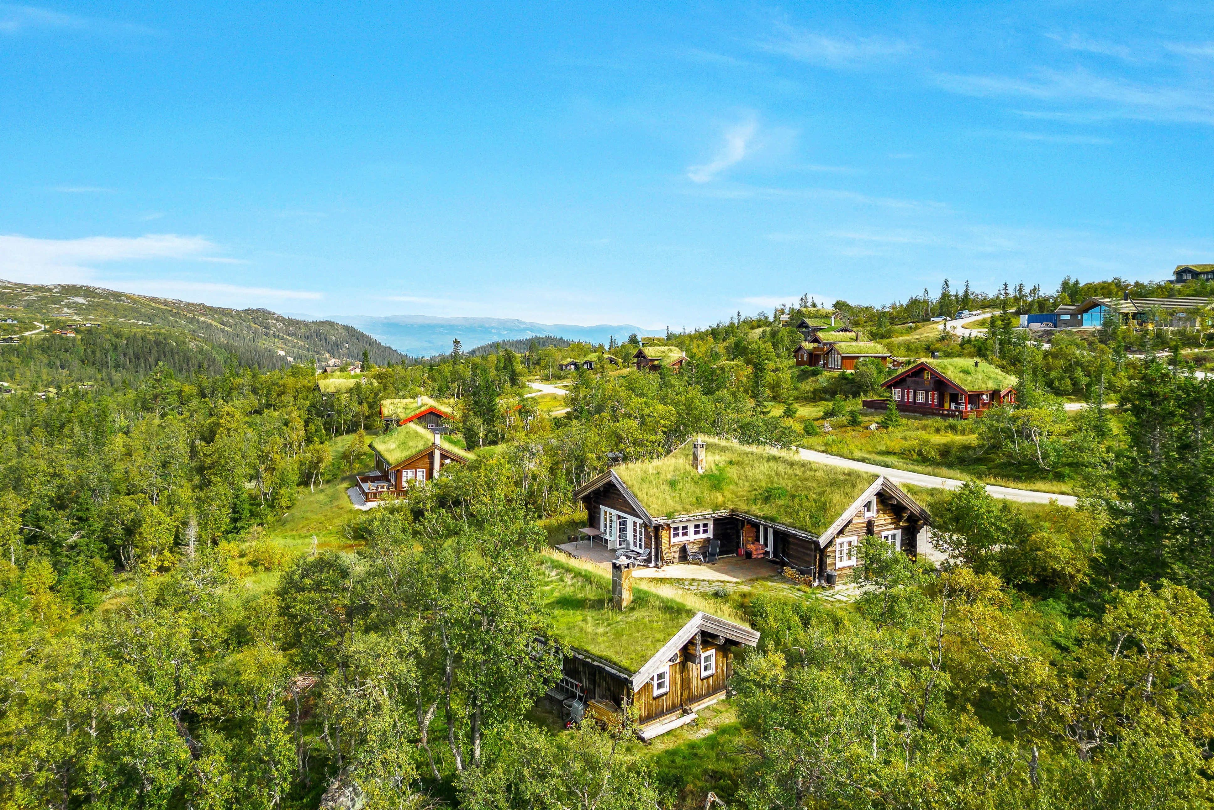 Contemporary Log Cabin with Guest House in Scenic Høgevarde Norway - View image 33 of 51