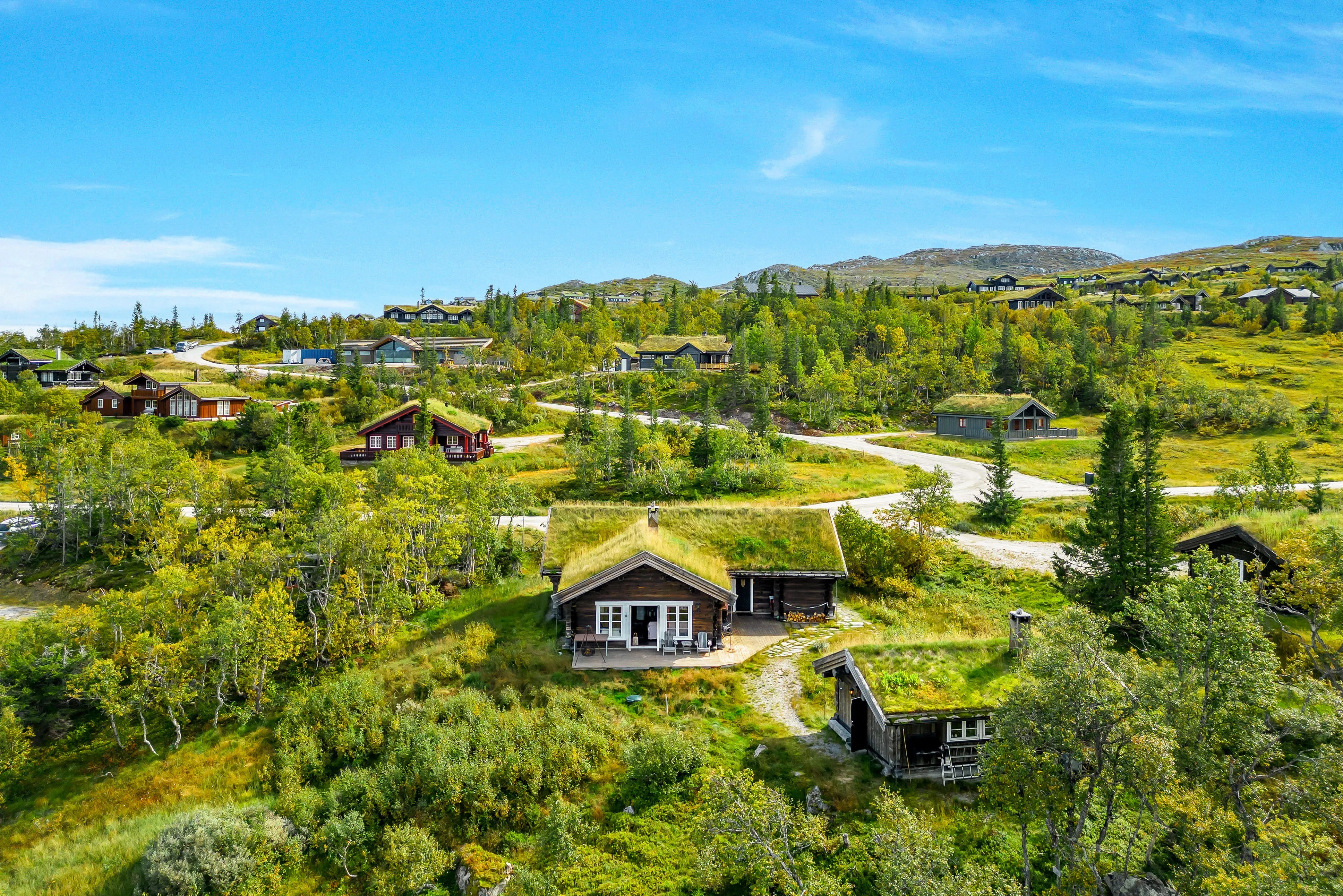 Contemporary Log Cabin with Guest House in Scenic Høgevarde Norway - View image 34 of 51