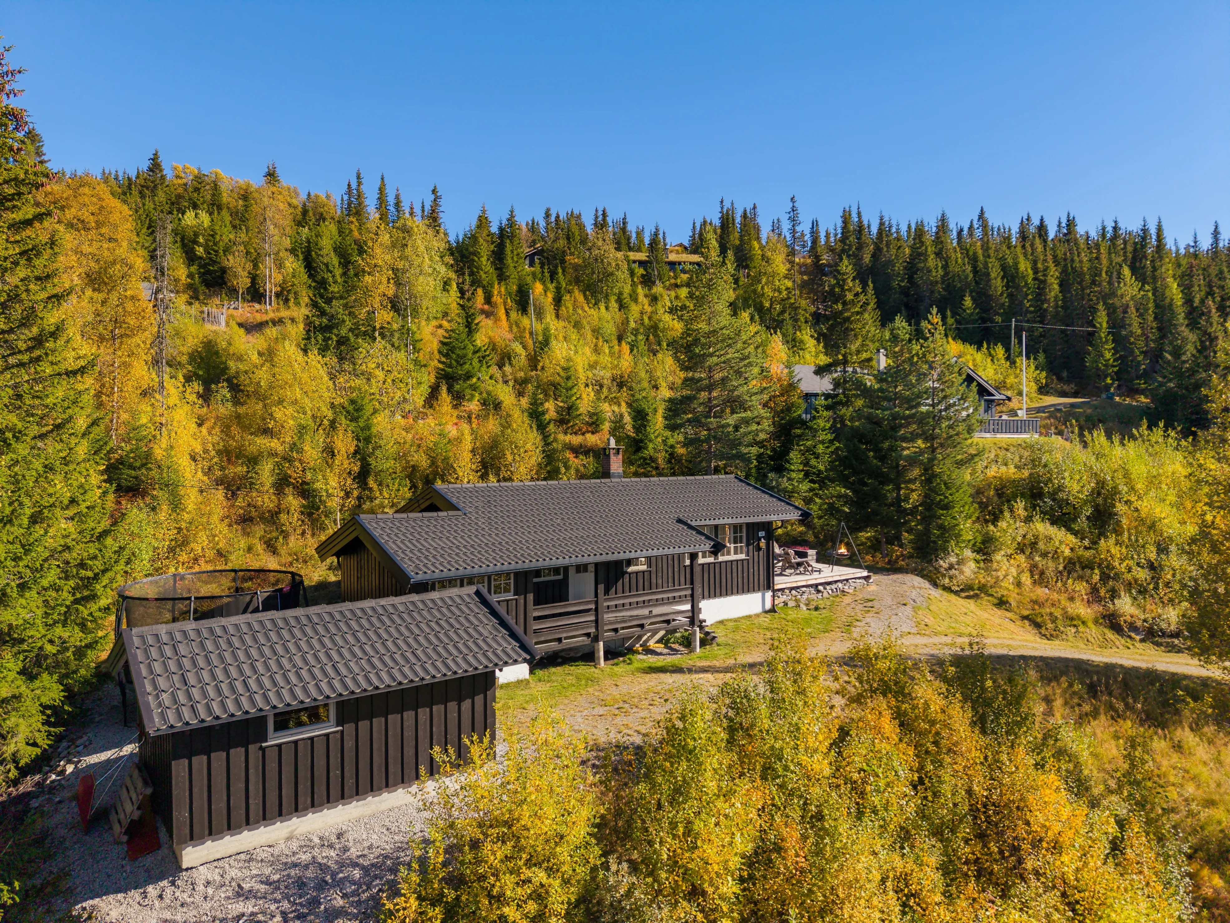 1970s Family Cabin in Nesbyen with Terrace and Garage - Image 2