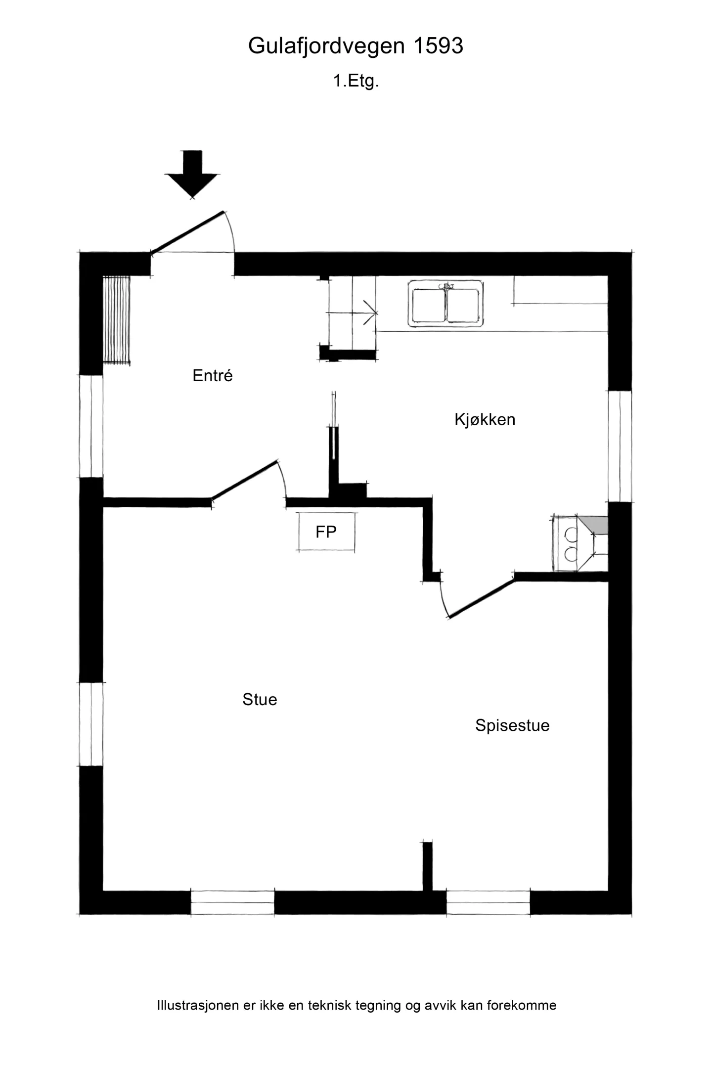 1936 Cabin in Dalsøyra with Restoration Potential and Wood Heating - View image 6 of 38