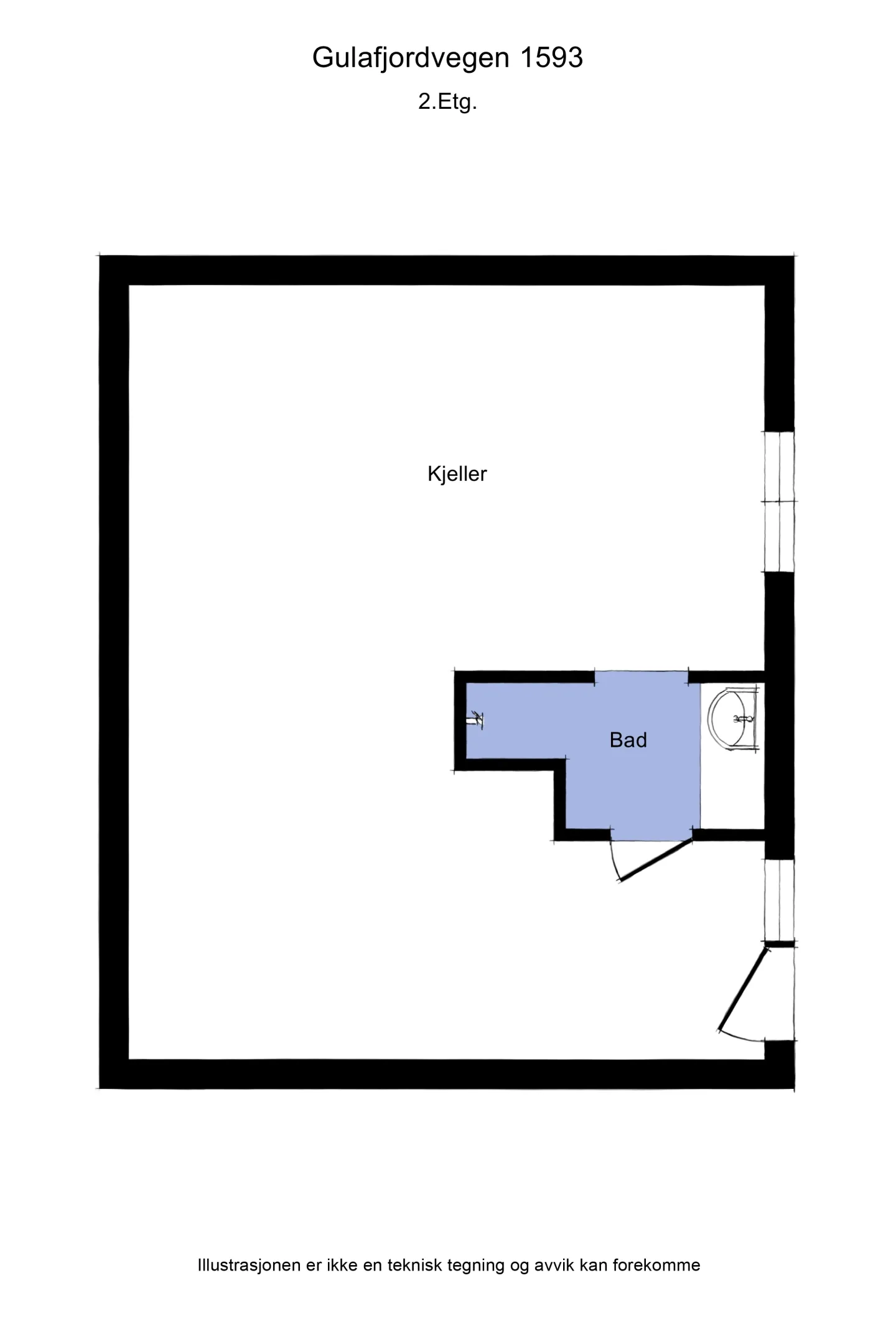 1936 Cabin in Dalsøyra with Restoration Potential and Wood Heating - View image 25 of 38