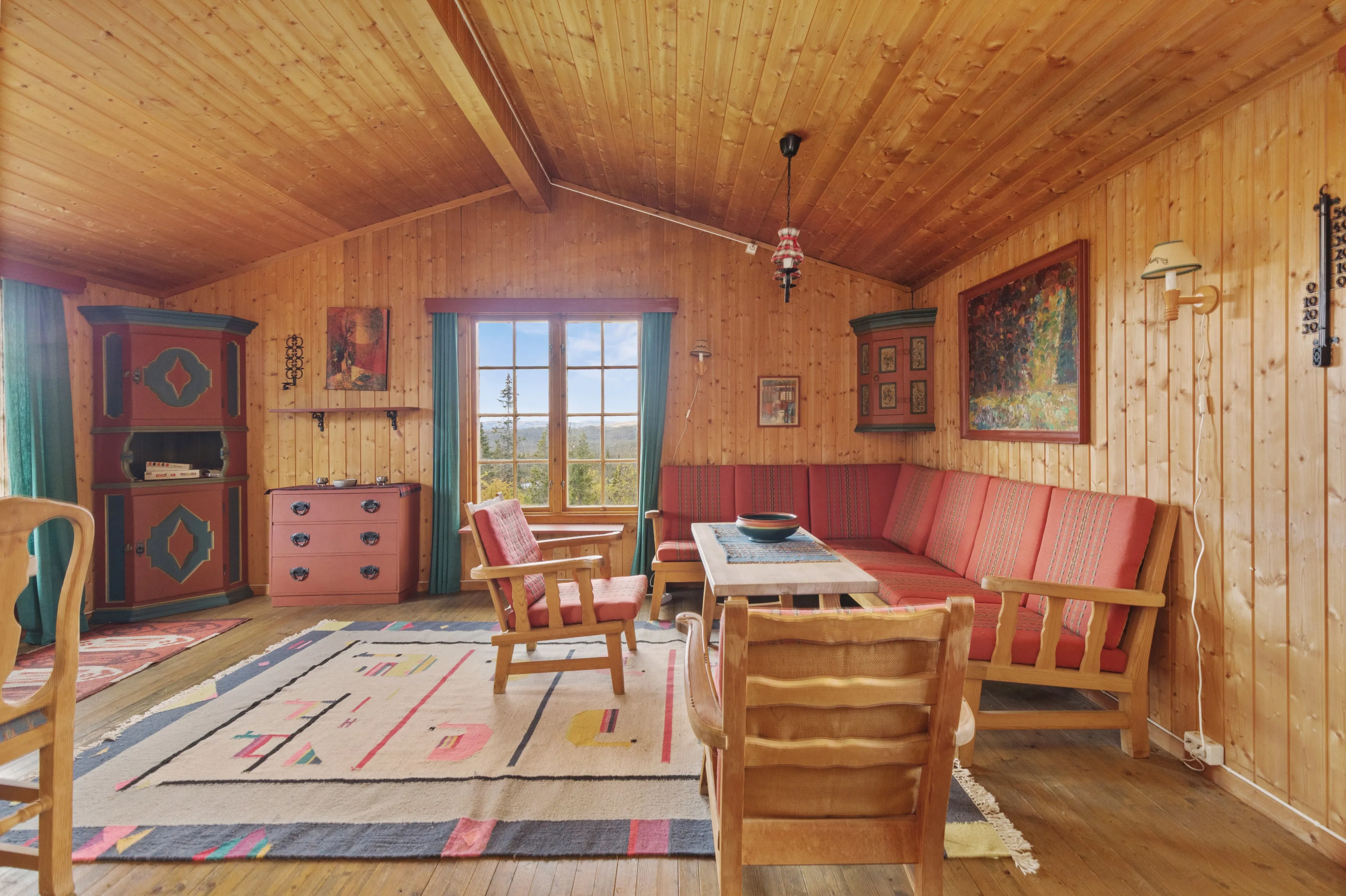1960s Norwegian Cabin with Expansive Land and Terrace in Scenic Flå - View image 7 of 34