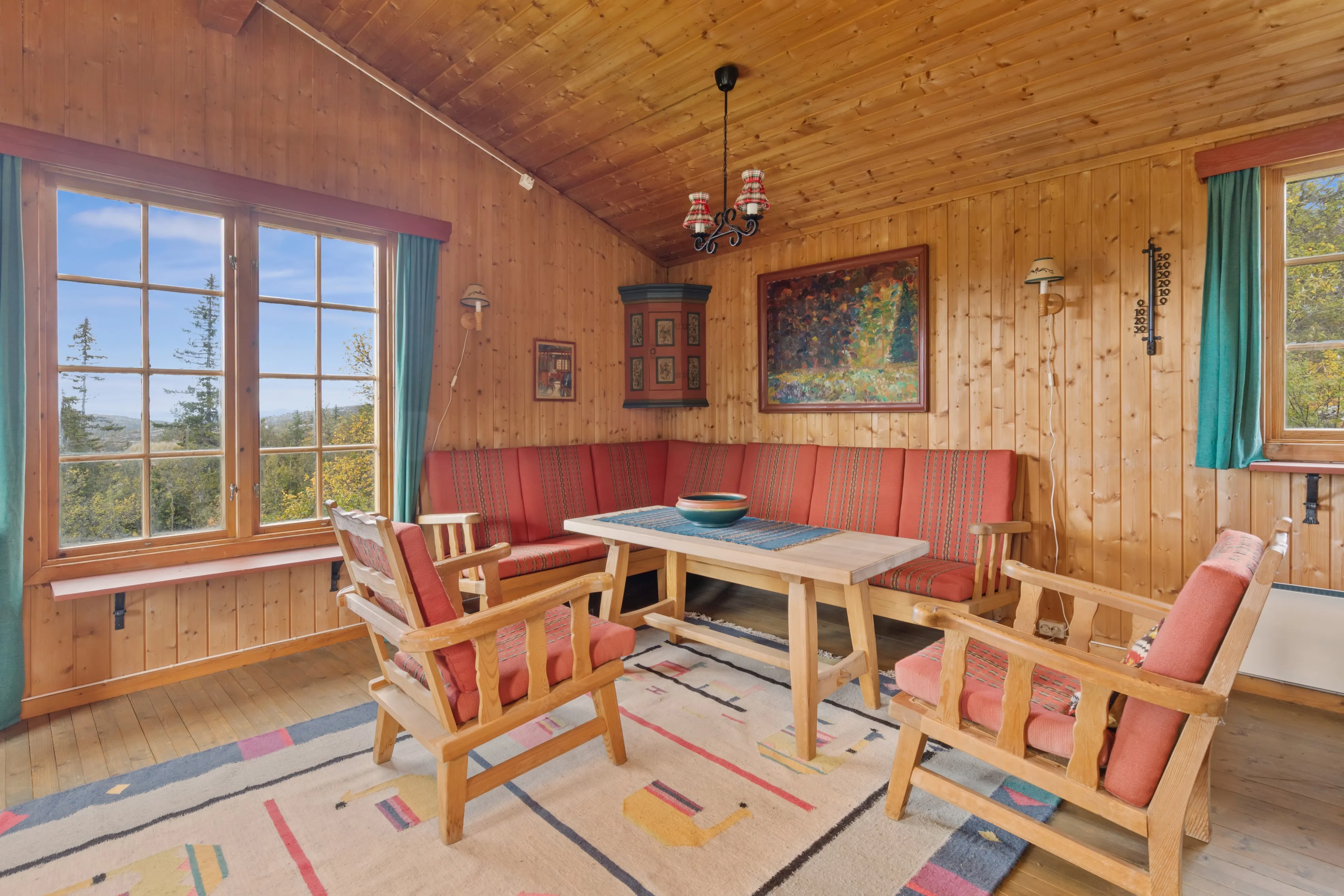 1960s Norwegian Cabin with Expansive Land and Terrace in Scenic Flå - View image 11 of 34