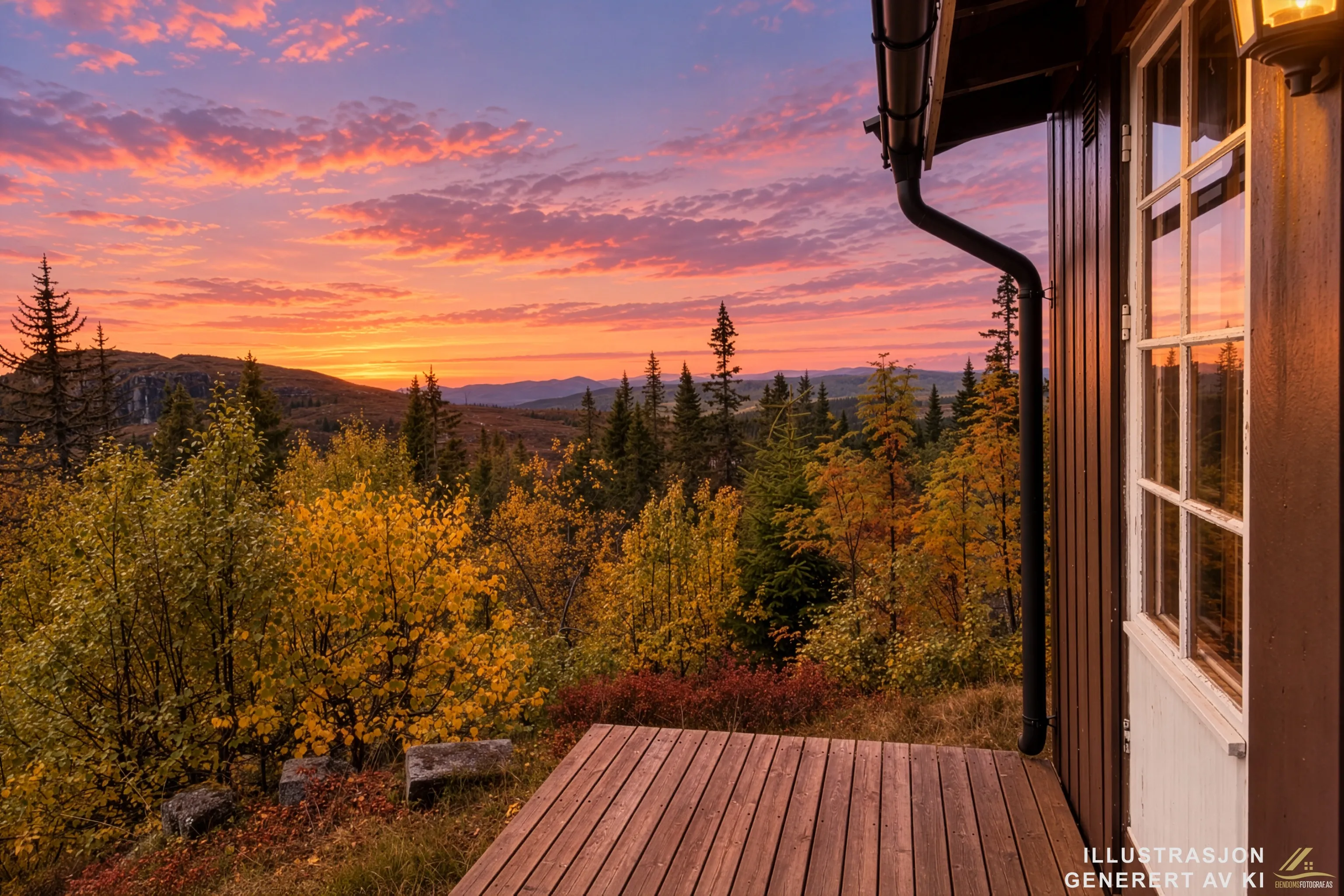 1960s Norwegian Cabin with Expansive Land and Terrace in Scenic Flå - View image 27 of 34