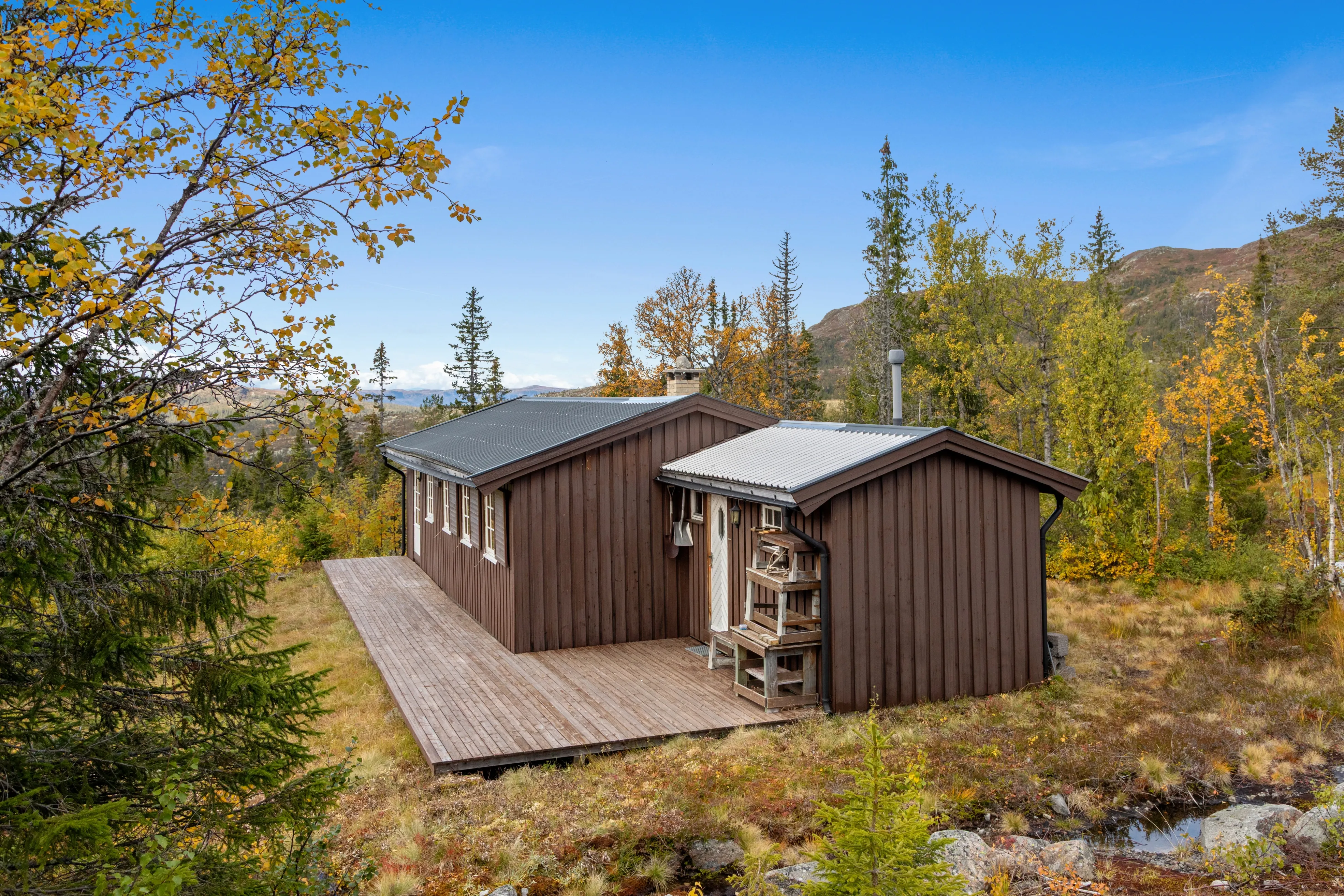 1960s Norwegian Cabin with Expansive Land and Terrace in Scenic Flå - View image 28 of 34