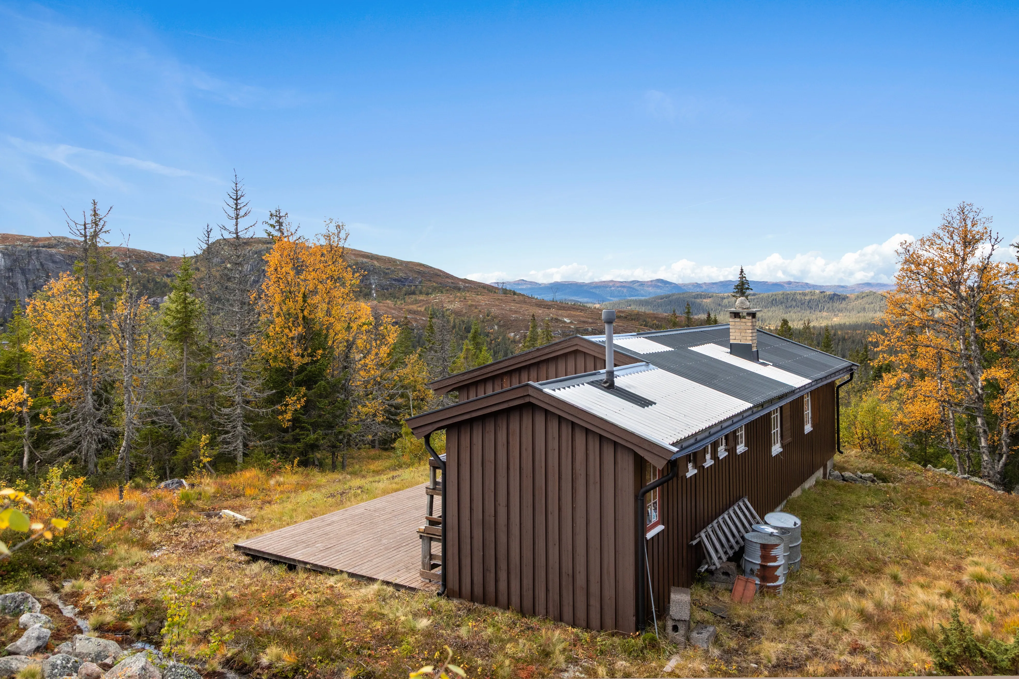 1960s Norwegian Cabin with Expansive Land and Terrace in Scenic Flå - View image 29 of 34