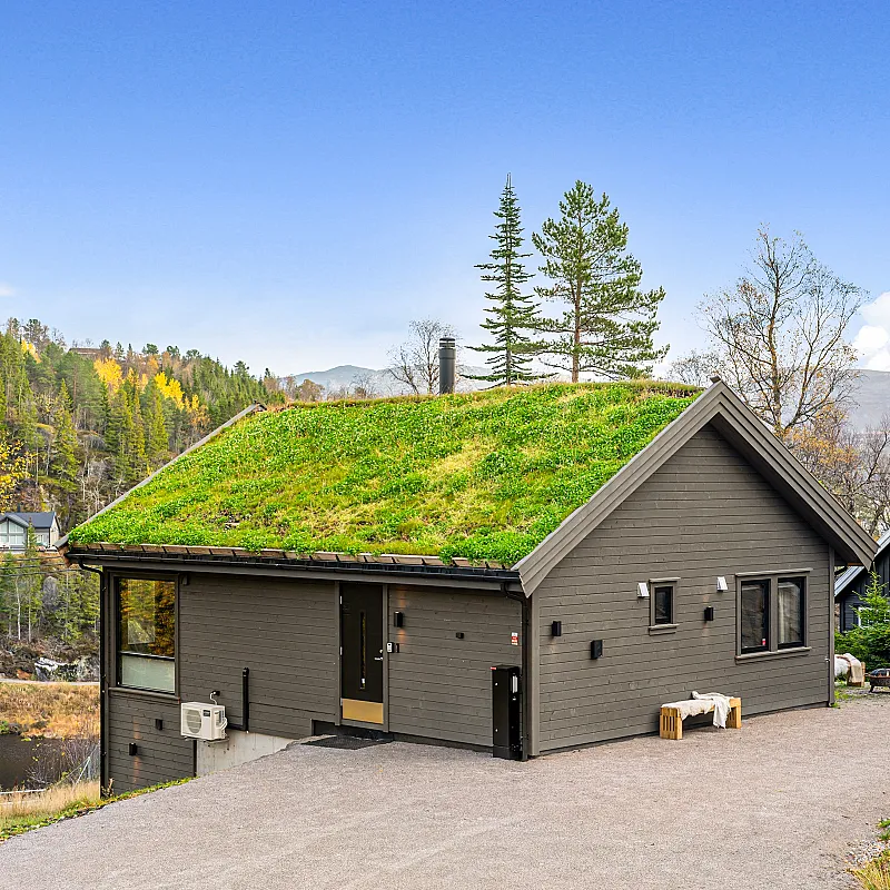 Contemporary 4-Bedroom Country House in Tjørhom with Sauna and Dual Living Spaces